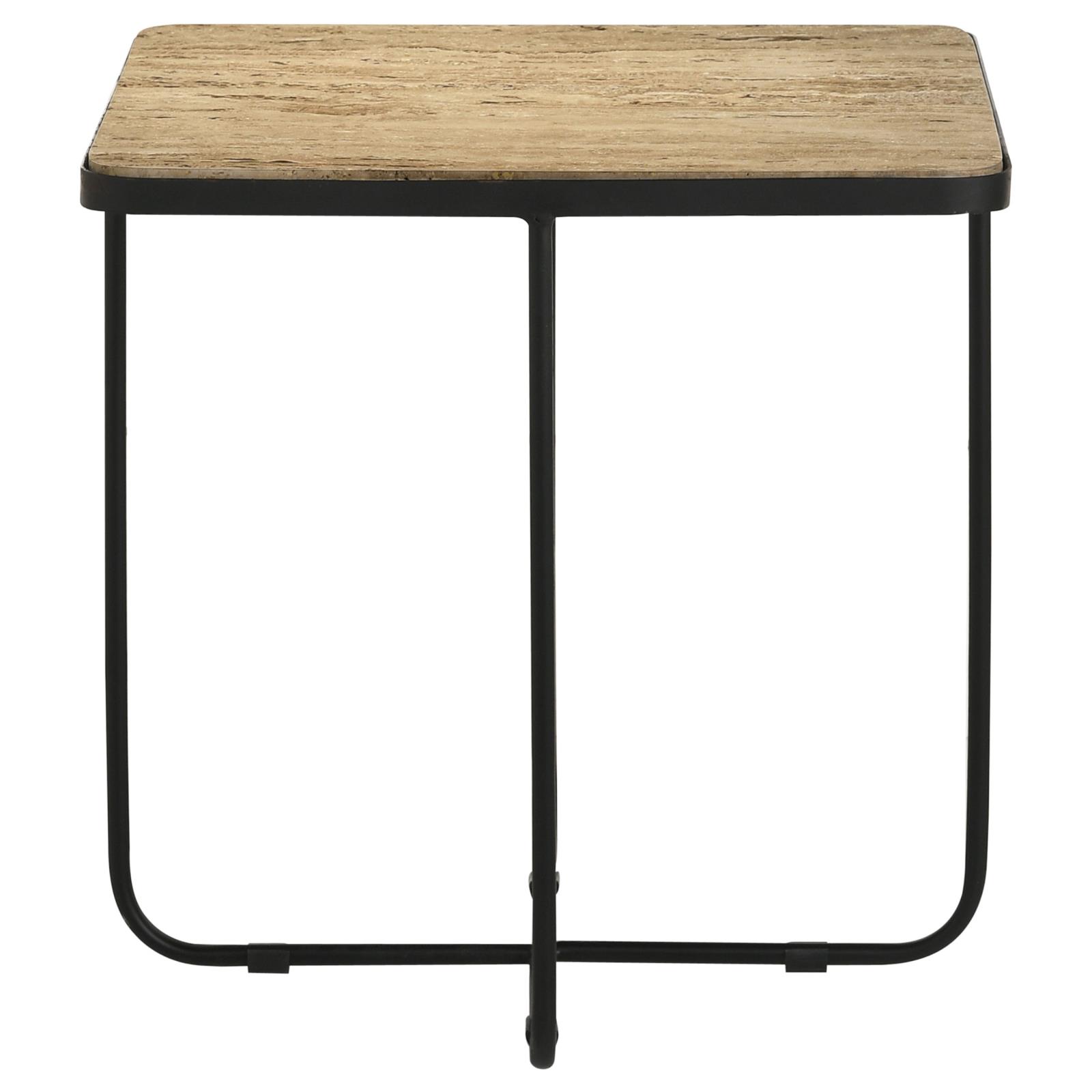 Elyna Square Marble Top Accent Table