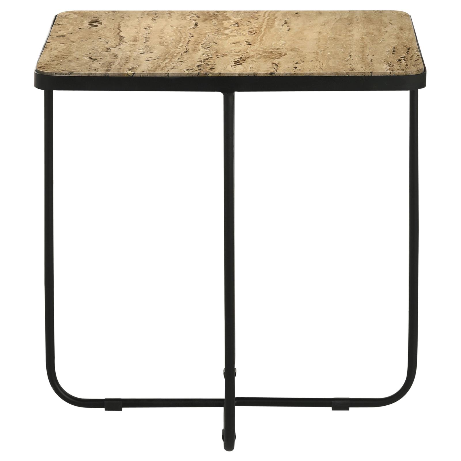 Elyna Square Marble Top Accent Table