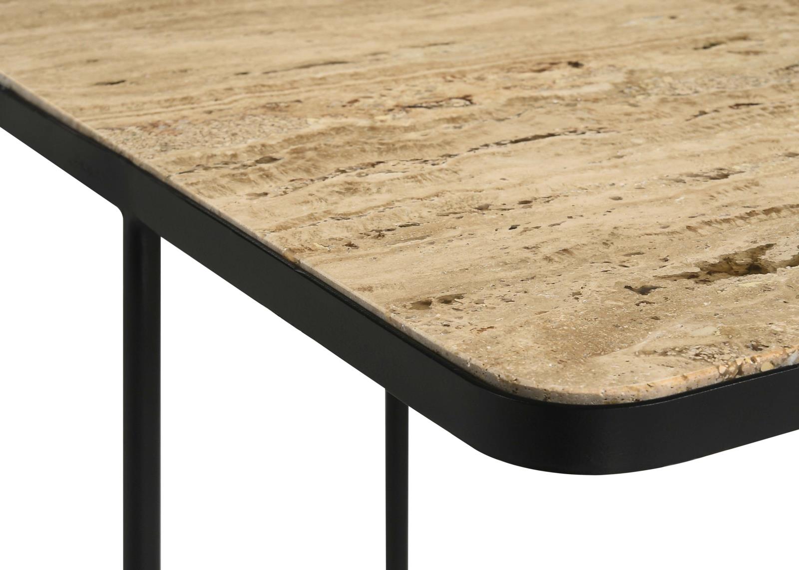 Elyna Square Marble Top Accent Table