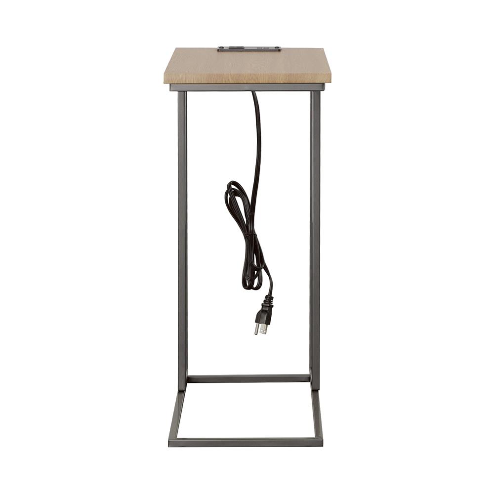 Rudy Snack Table with Power Outlet