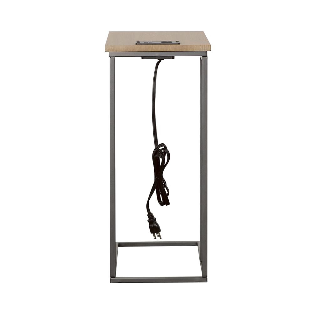 Rudy Snack Table with Power Outlet