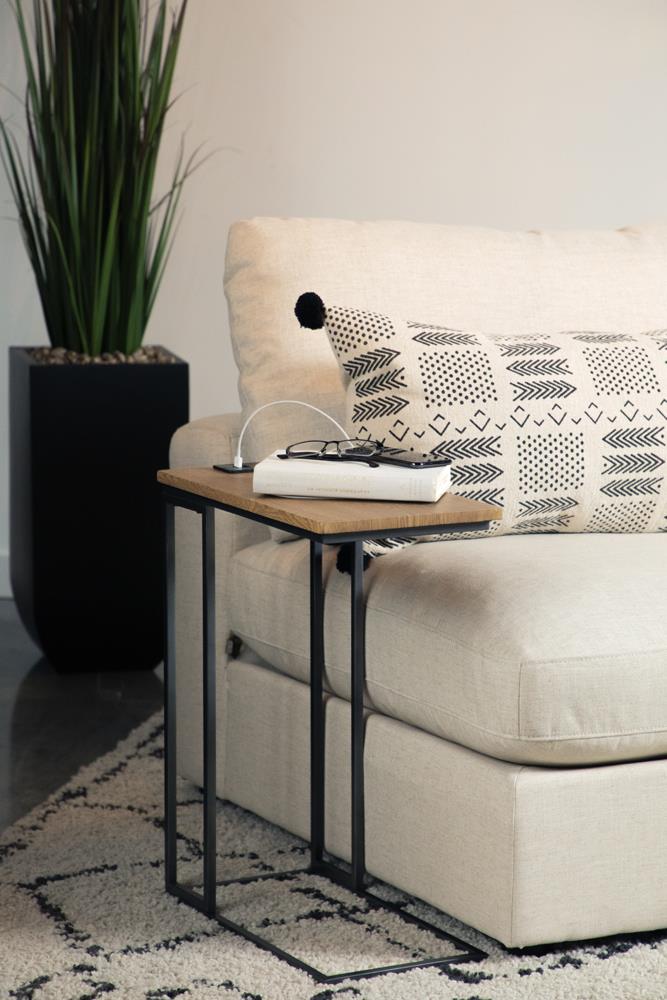 Rudy Snack Table with Power Outlet