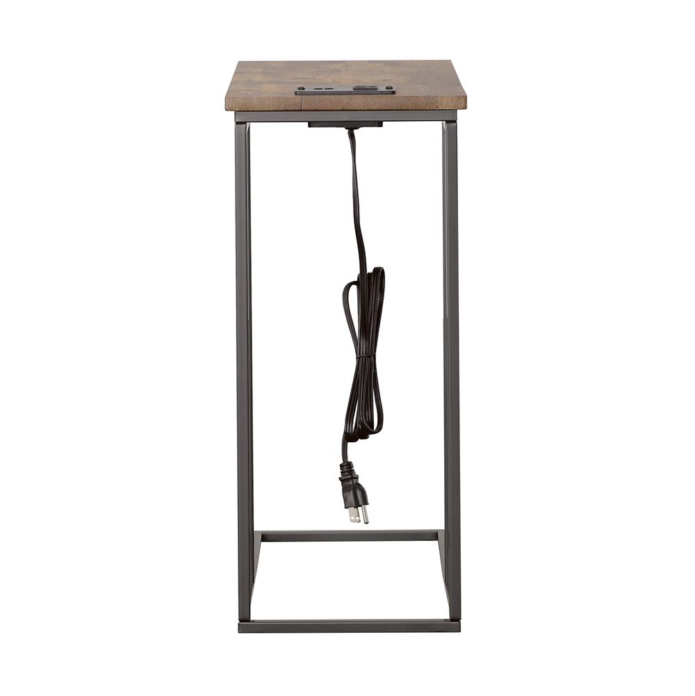 Rudy Snack Table with Power Outlet