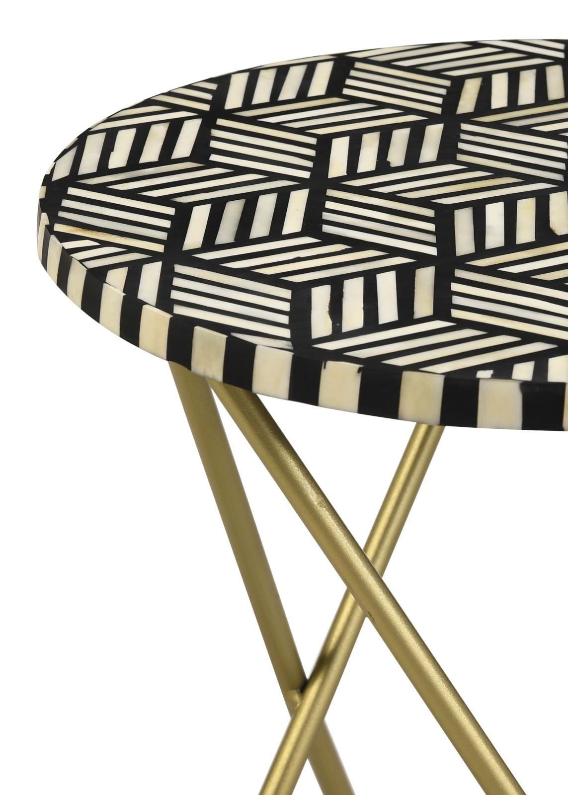 Xenia Round Accent Table with Hairpin Legs