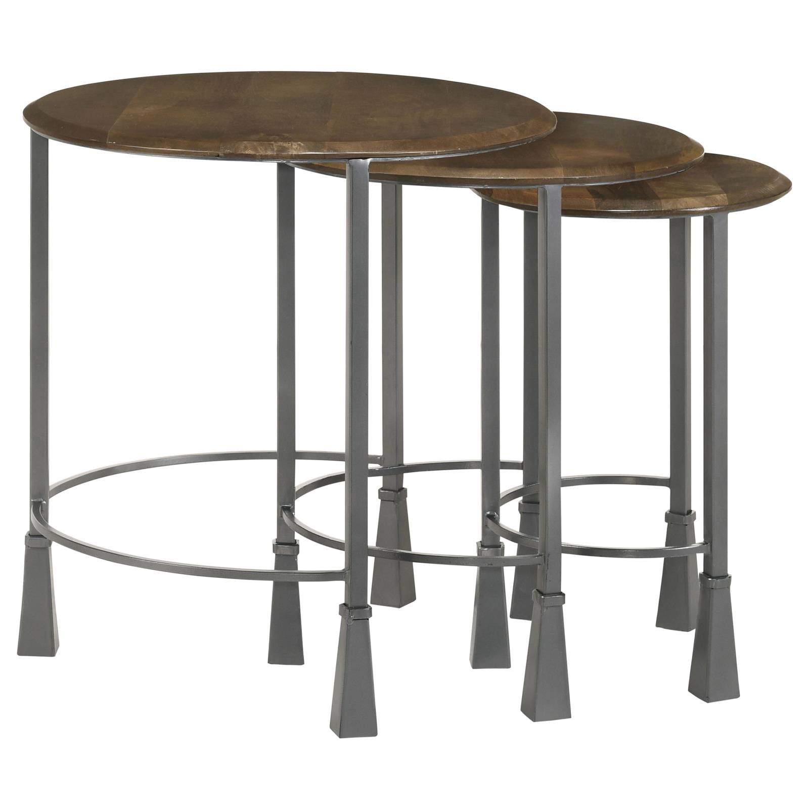 Deja 3-piece Round Wood Nesting Table