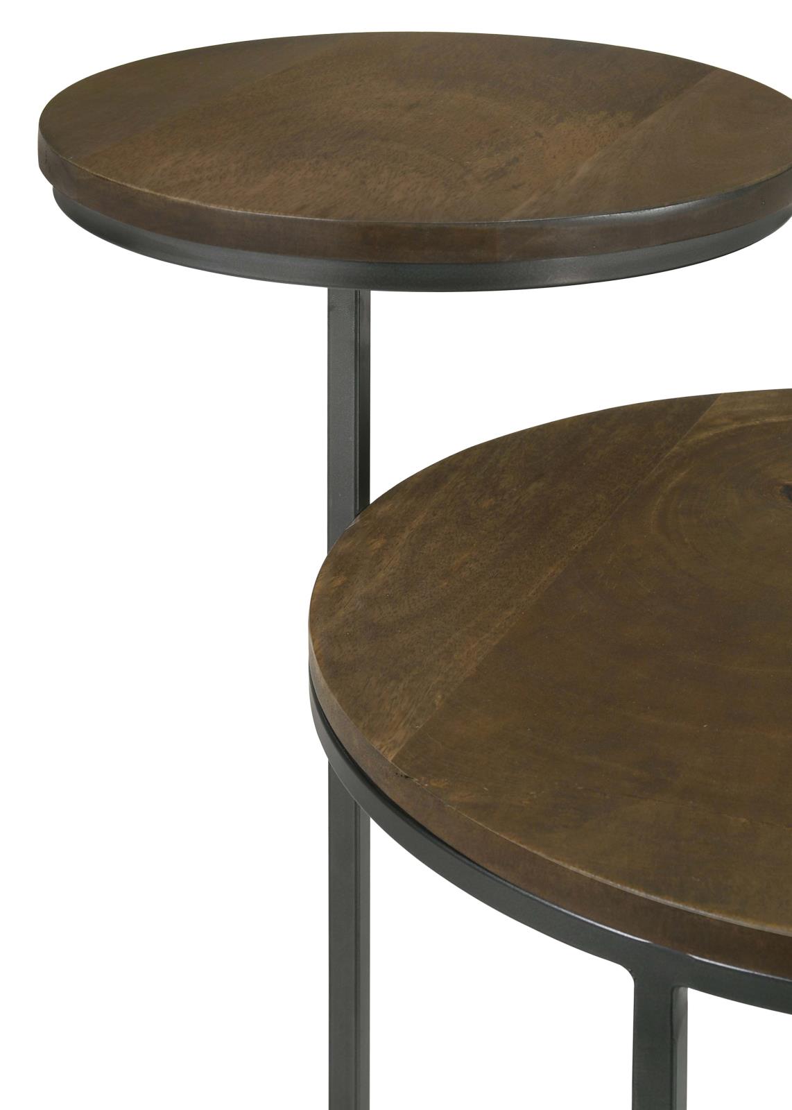 Yael Round Wood Accent Table
