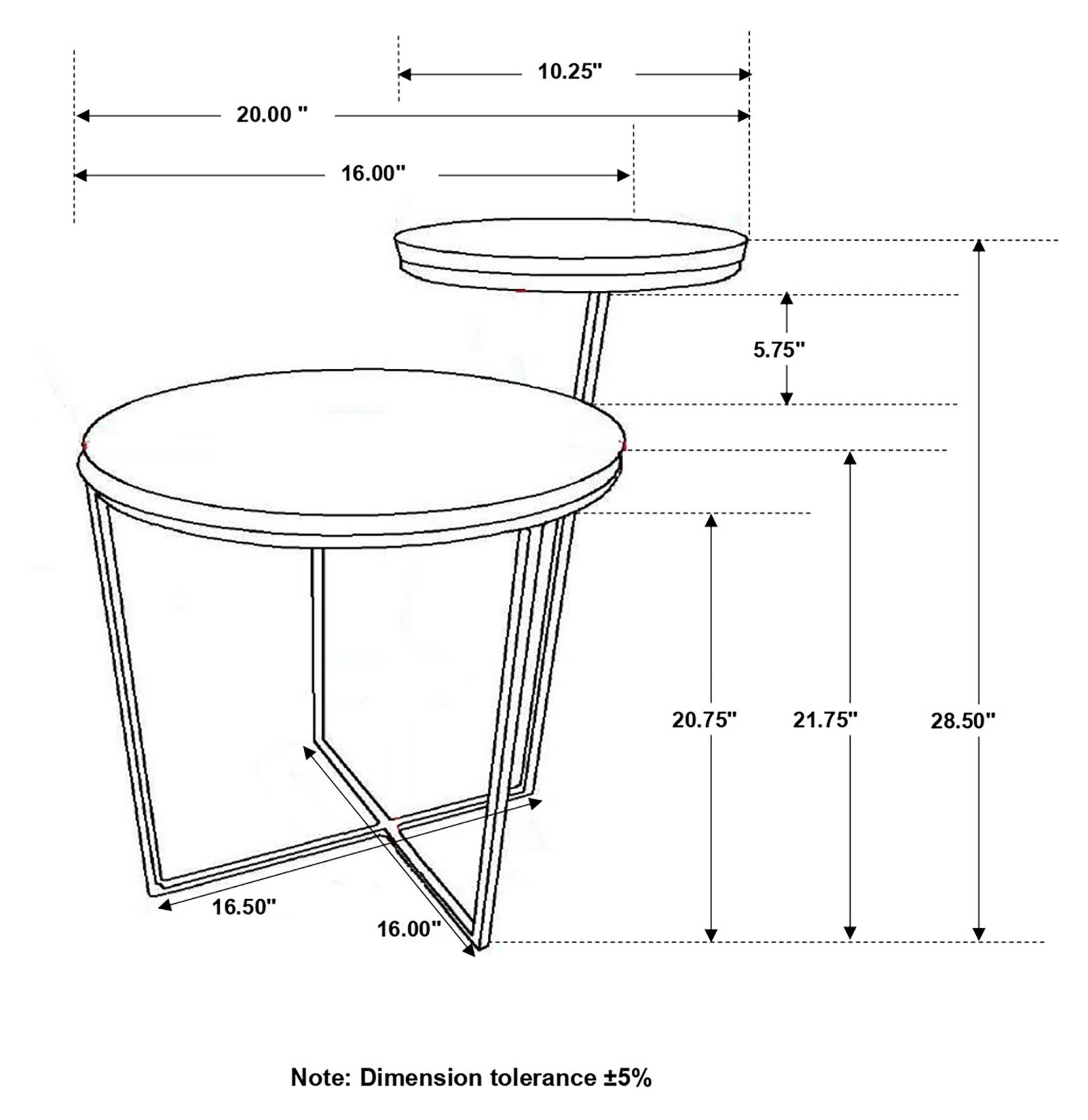 Yael Round Wood Accent Table