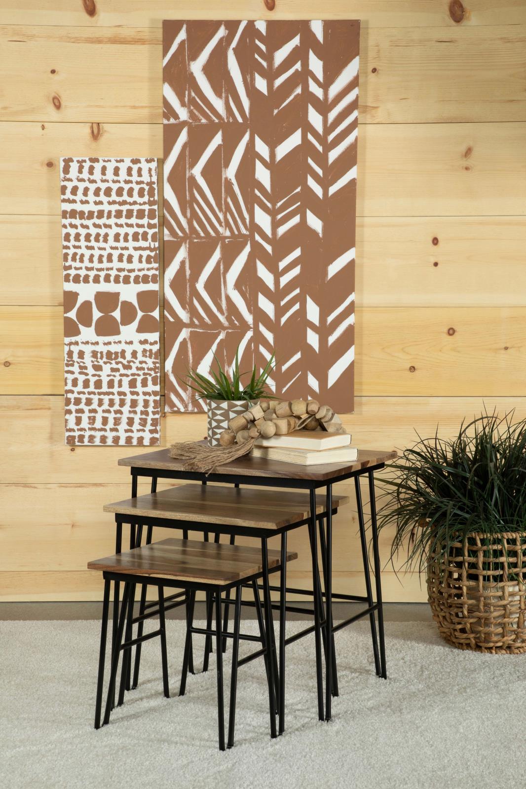 Nayeli 3-piece Nesting Table with Hairpin Legs