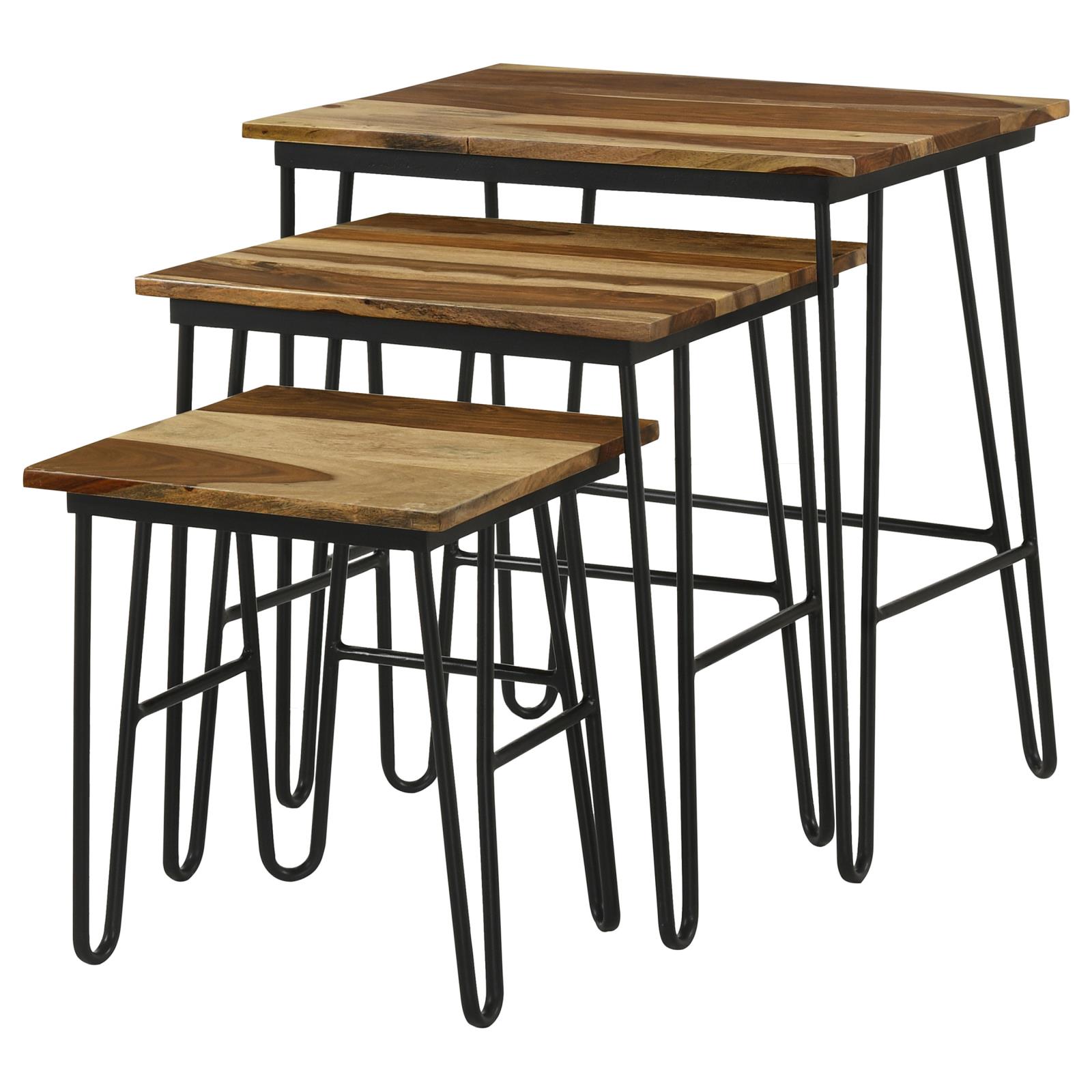 Nayeli 3-piece Nesting Table with Hairpin Legs