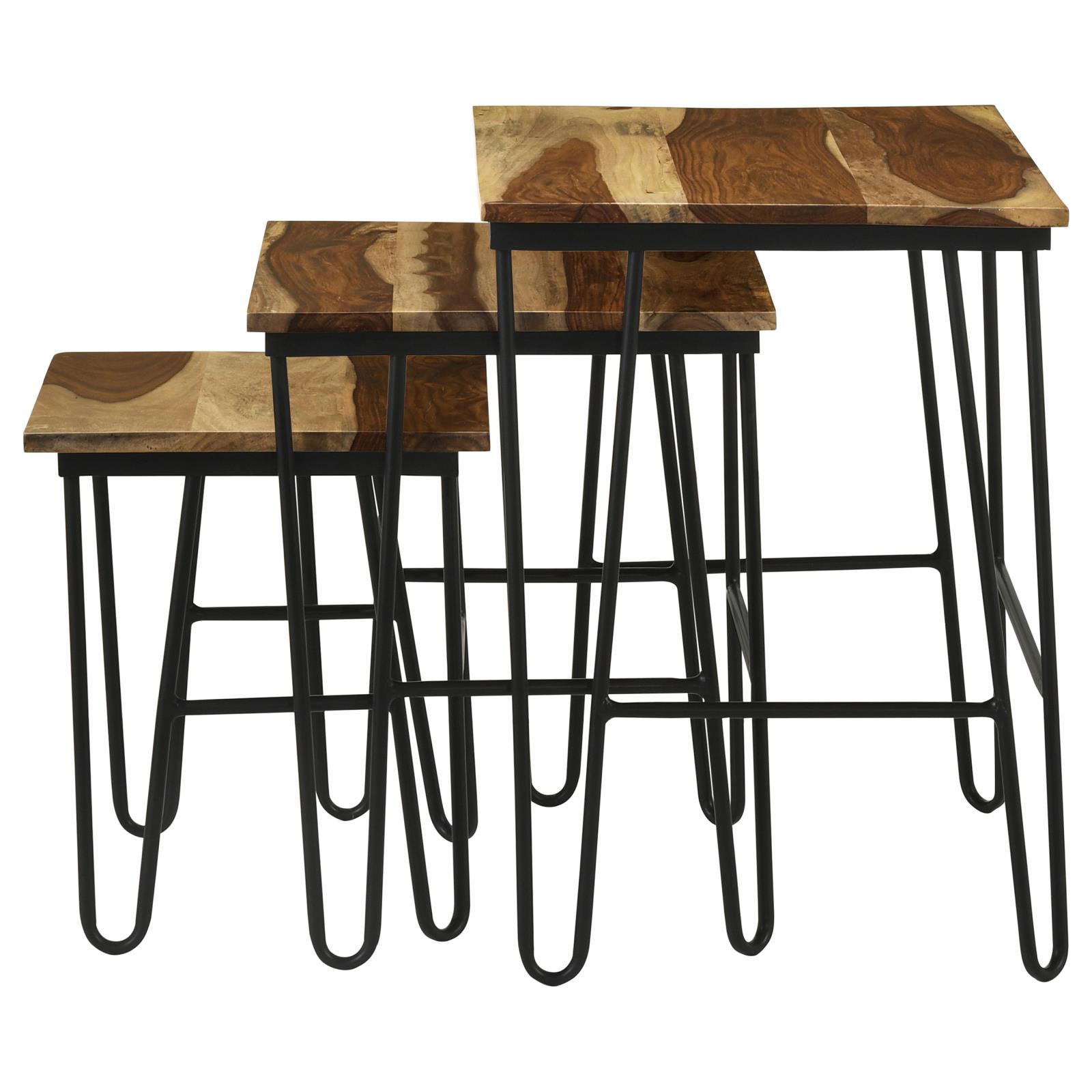 Nayeli 3-piece Nesting Table with Hairpin Legs
