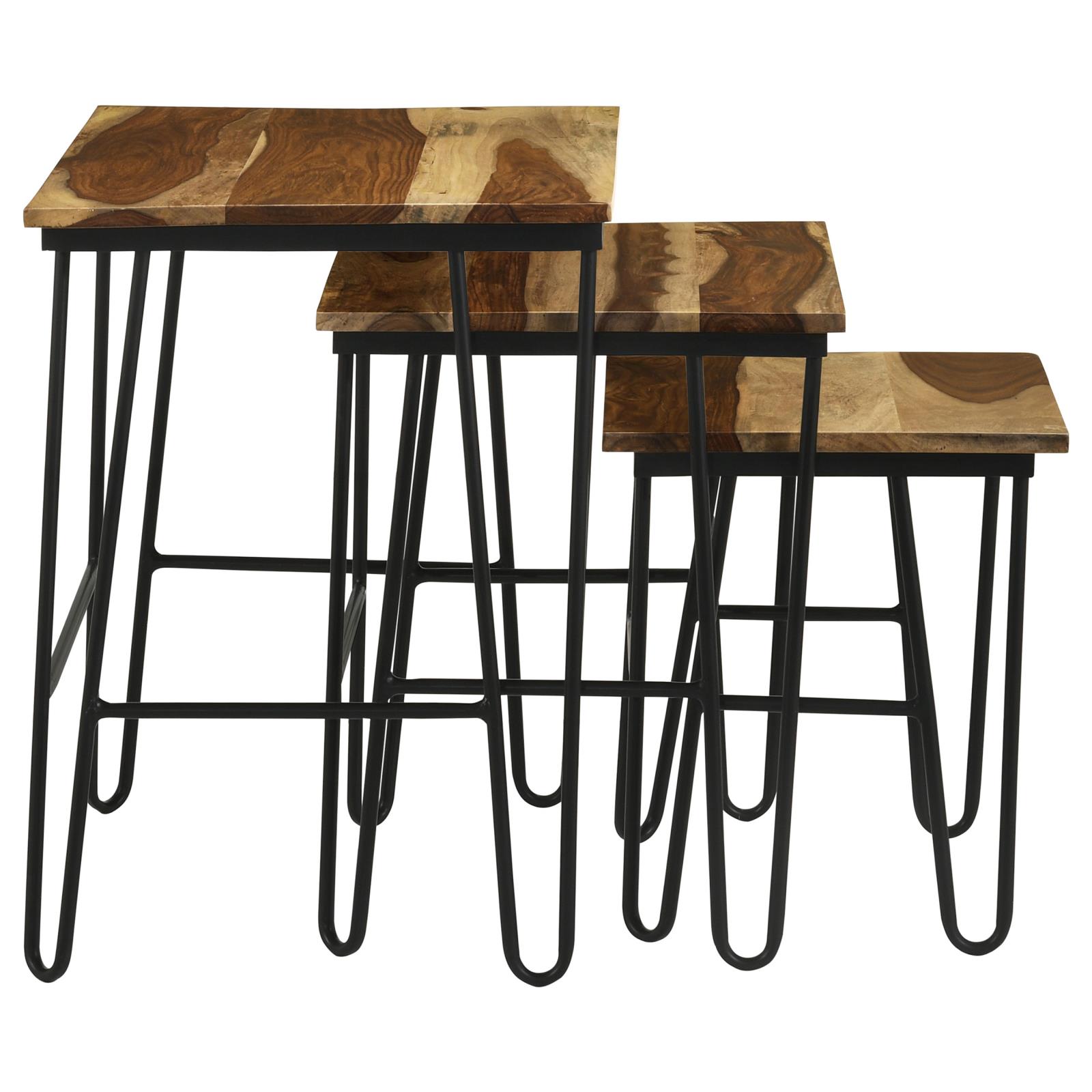 Nayeli 3-piece Nesting Table with Hairpin Legs