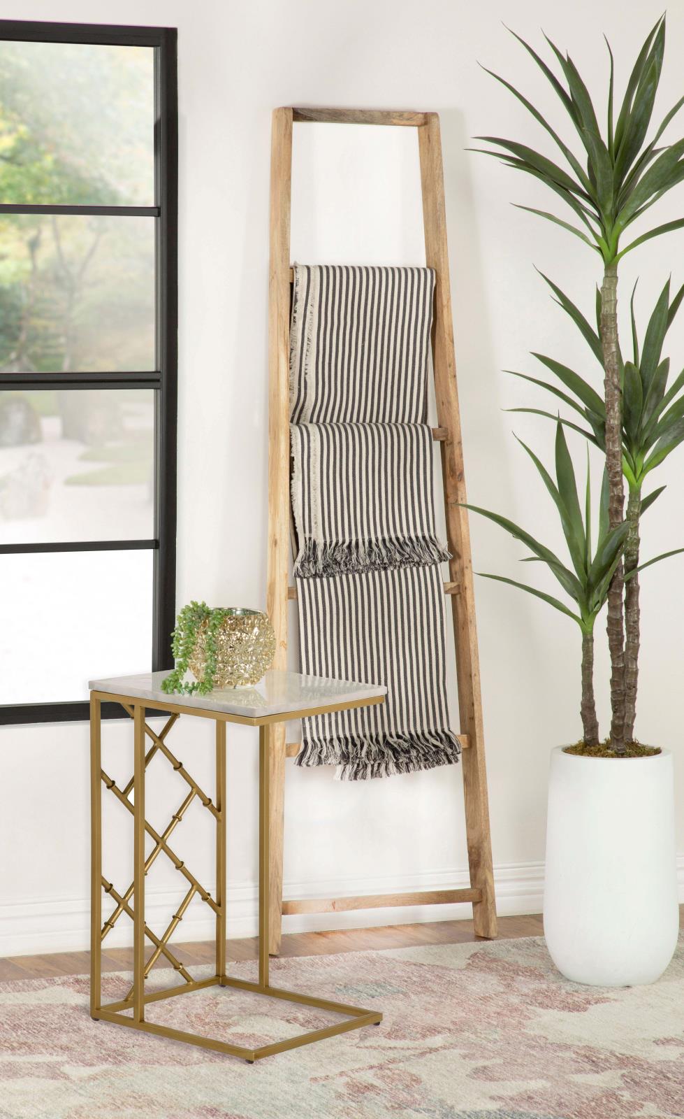 Angeliki Accent Table with Marble Top
