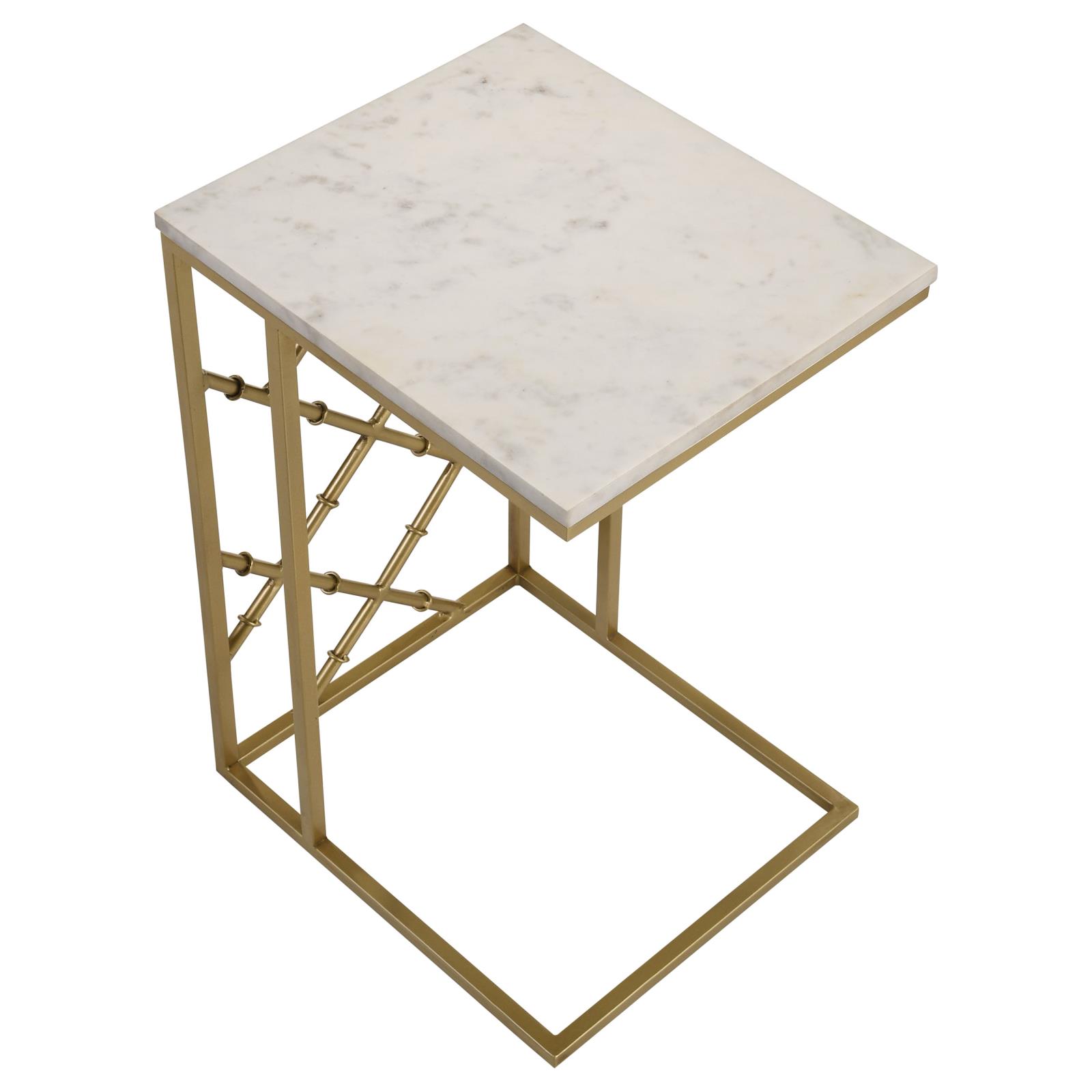 Angeliki Accent Table with Marble Top