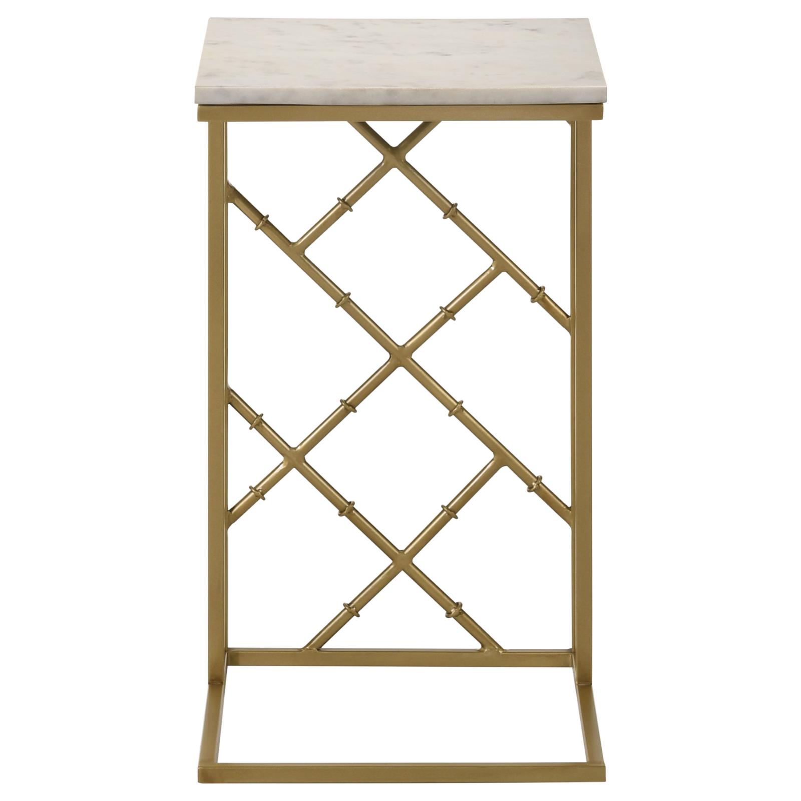 Angeliki Accent Table with Marble Top