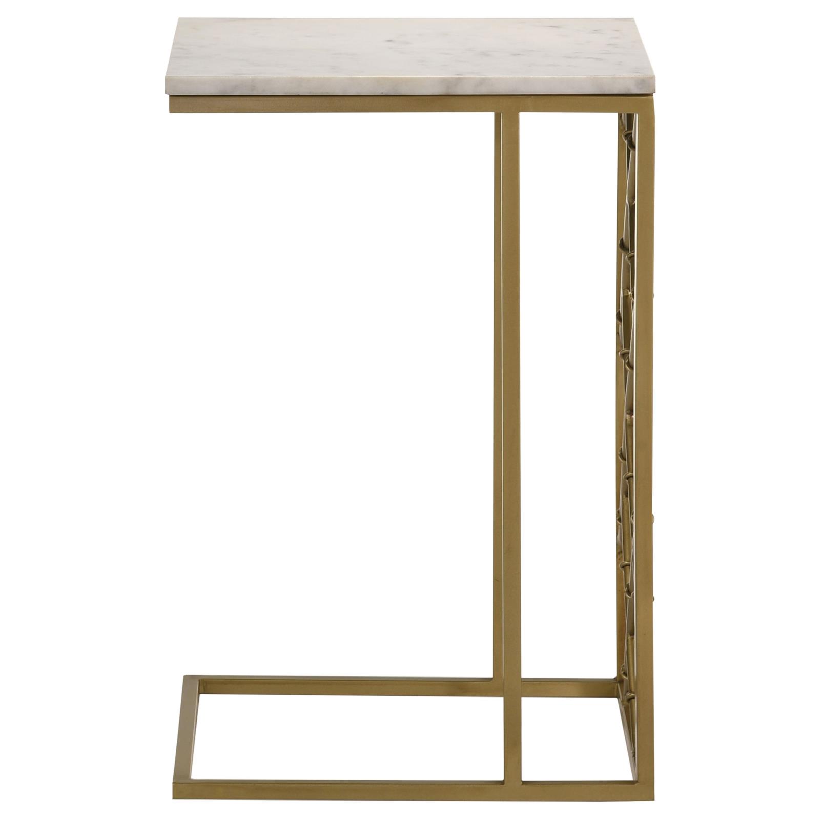 Angeliki Accent Table with Marble Top