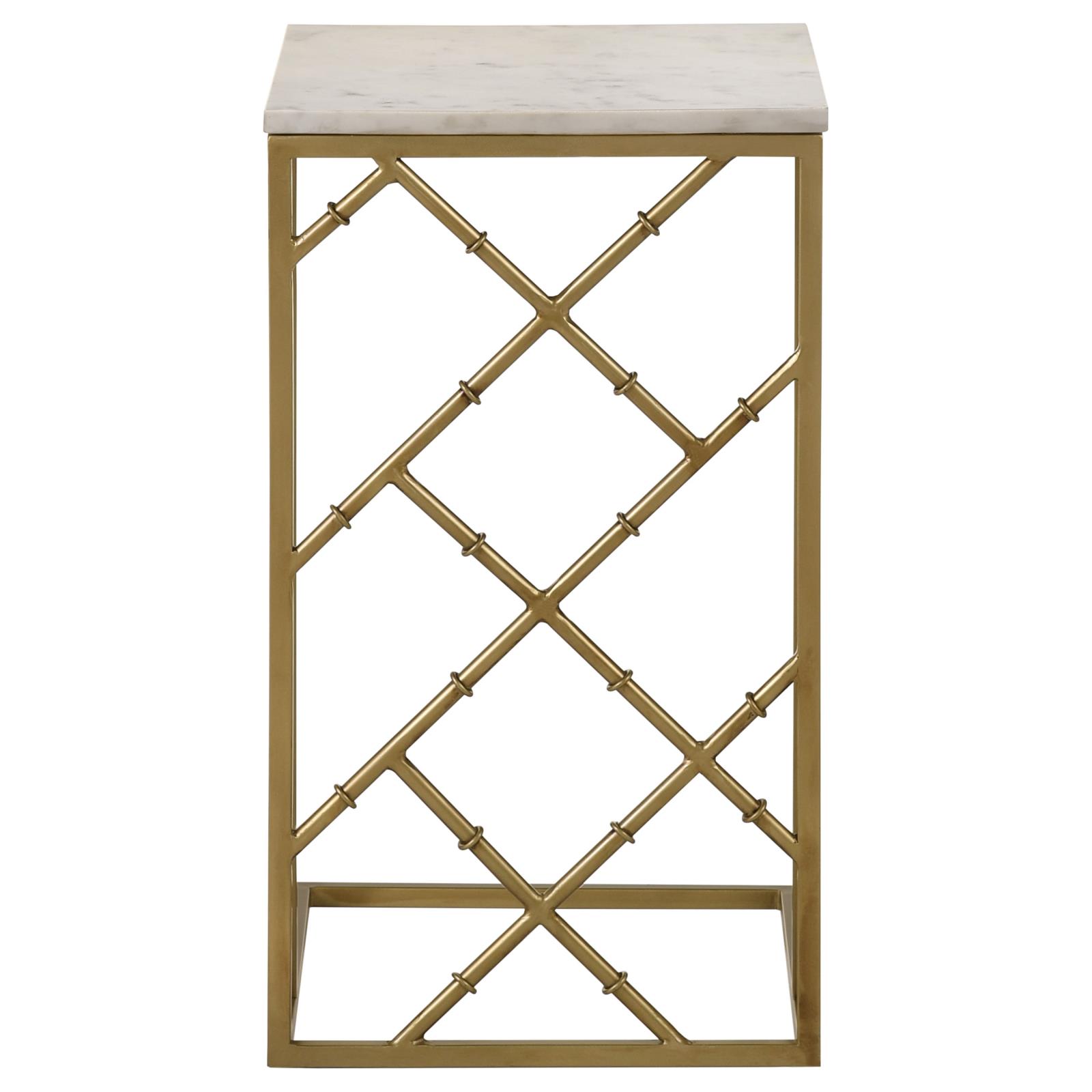Angeliki Accent Table with Marble Top