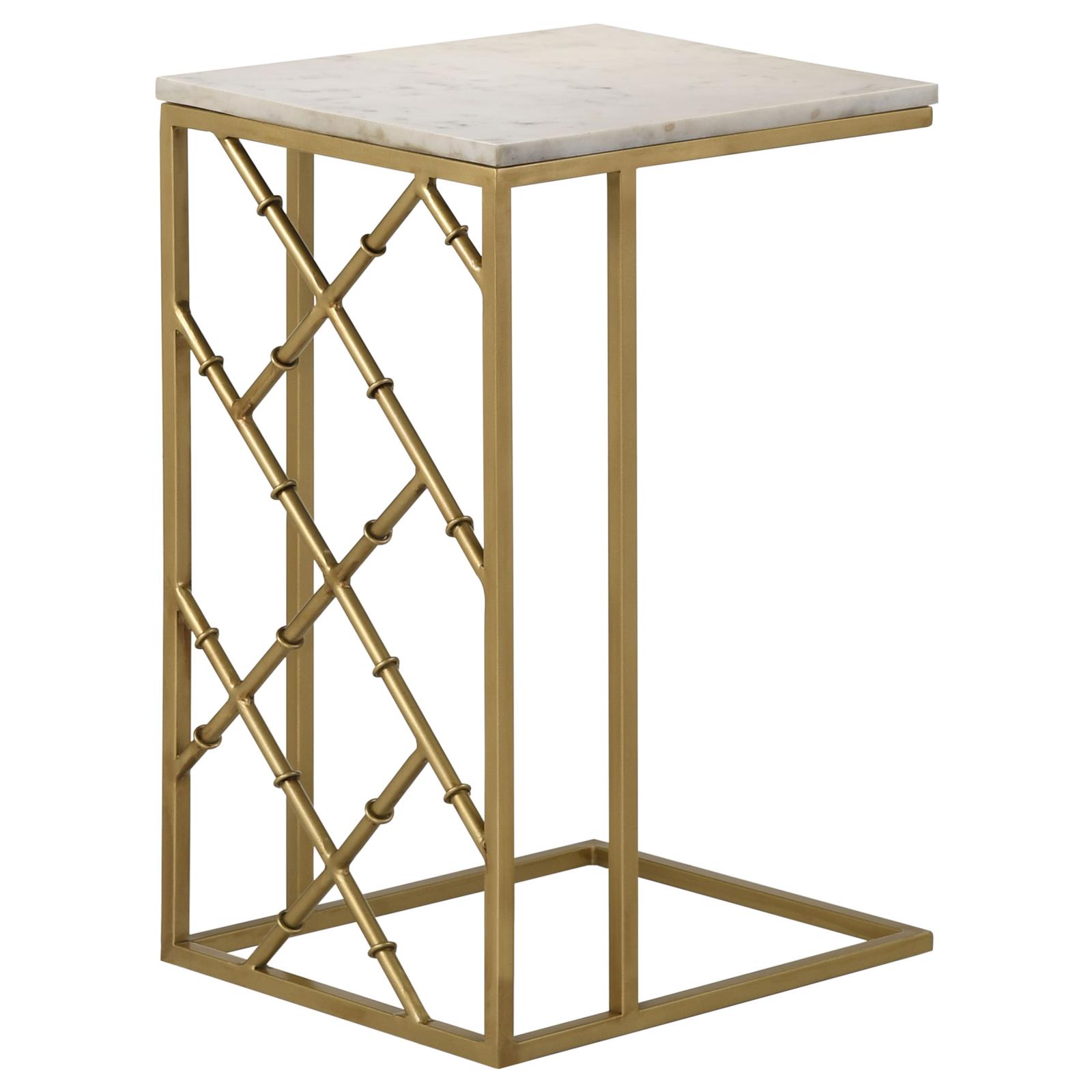 Angeliki Accent Table with Marble Top