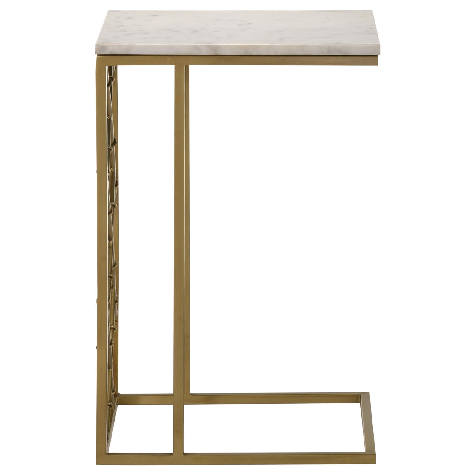 Angeliki Accent Table with Marble Top