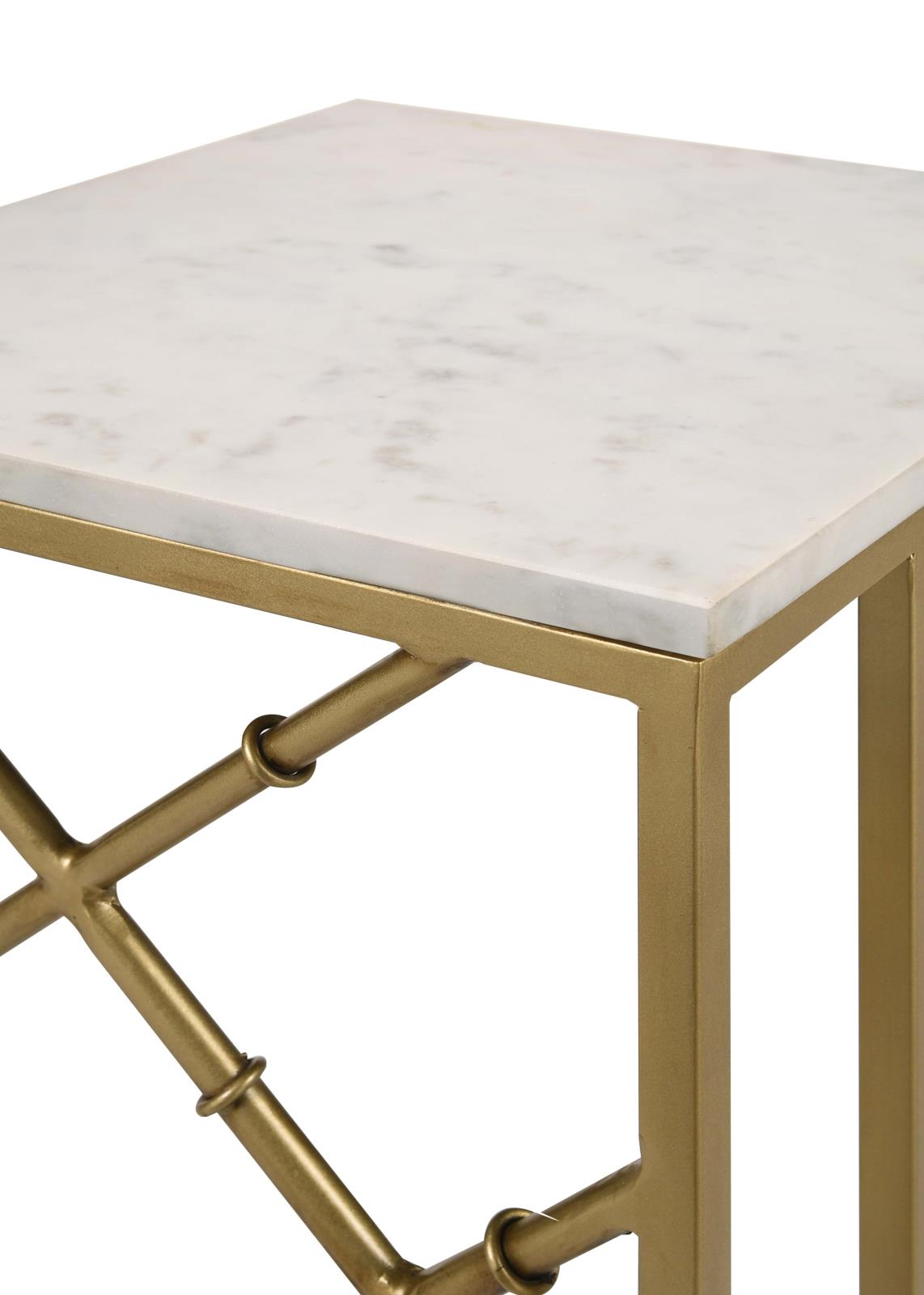 Angeliki Accent Table with Marble Top