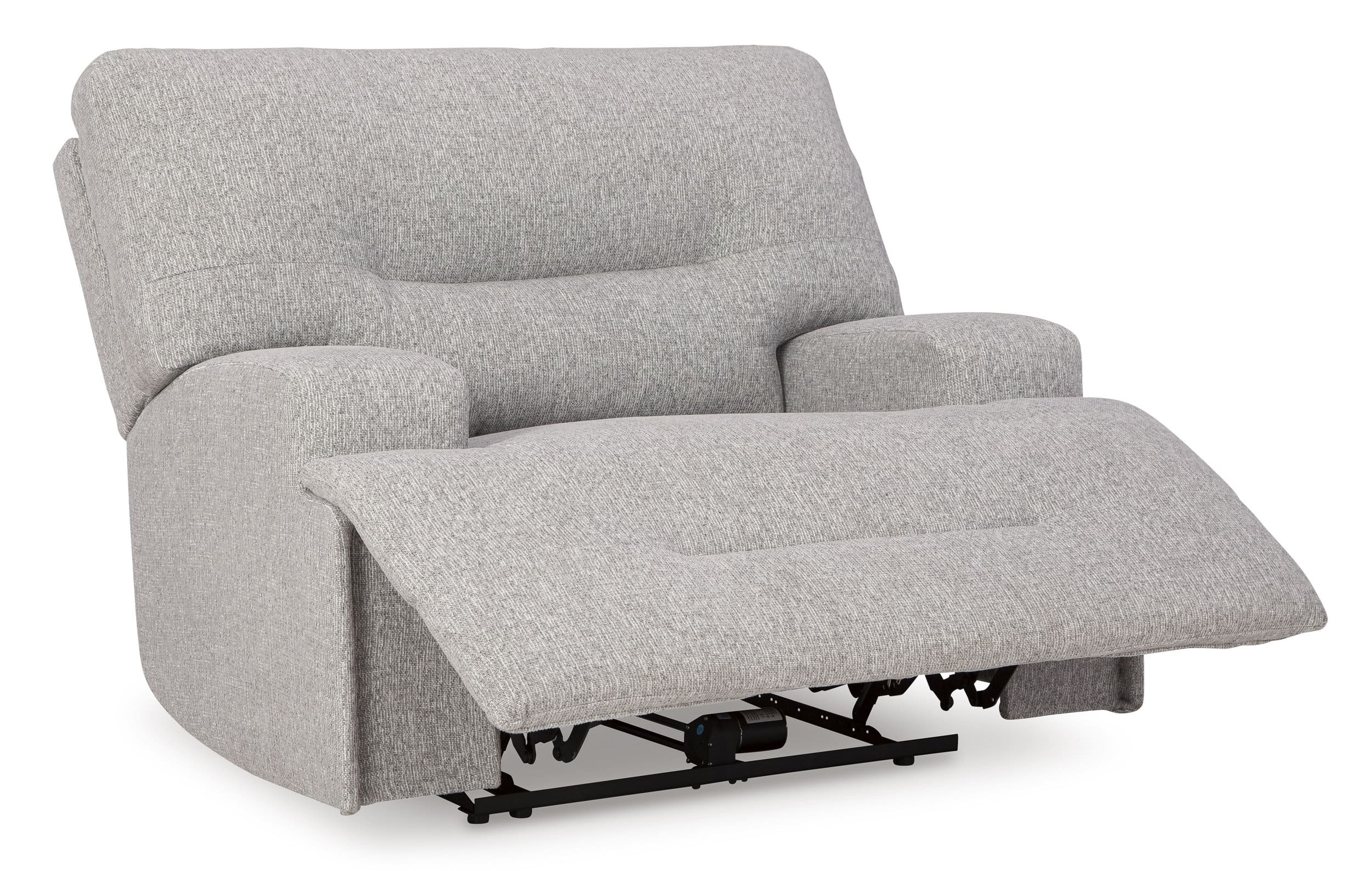 Acklen Place Polyester Wide Seat Power Recliner w/Adjustable Headrest