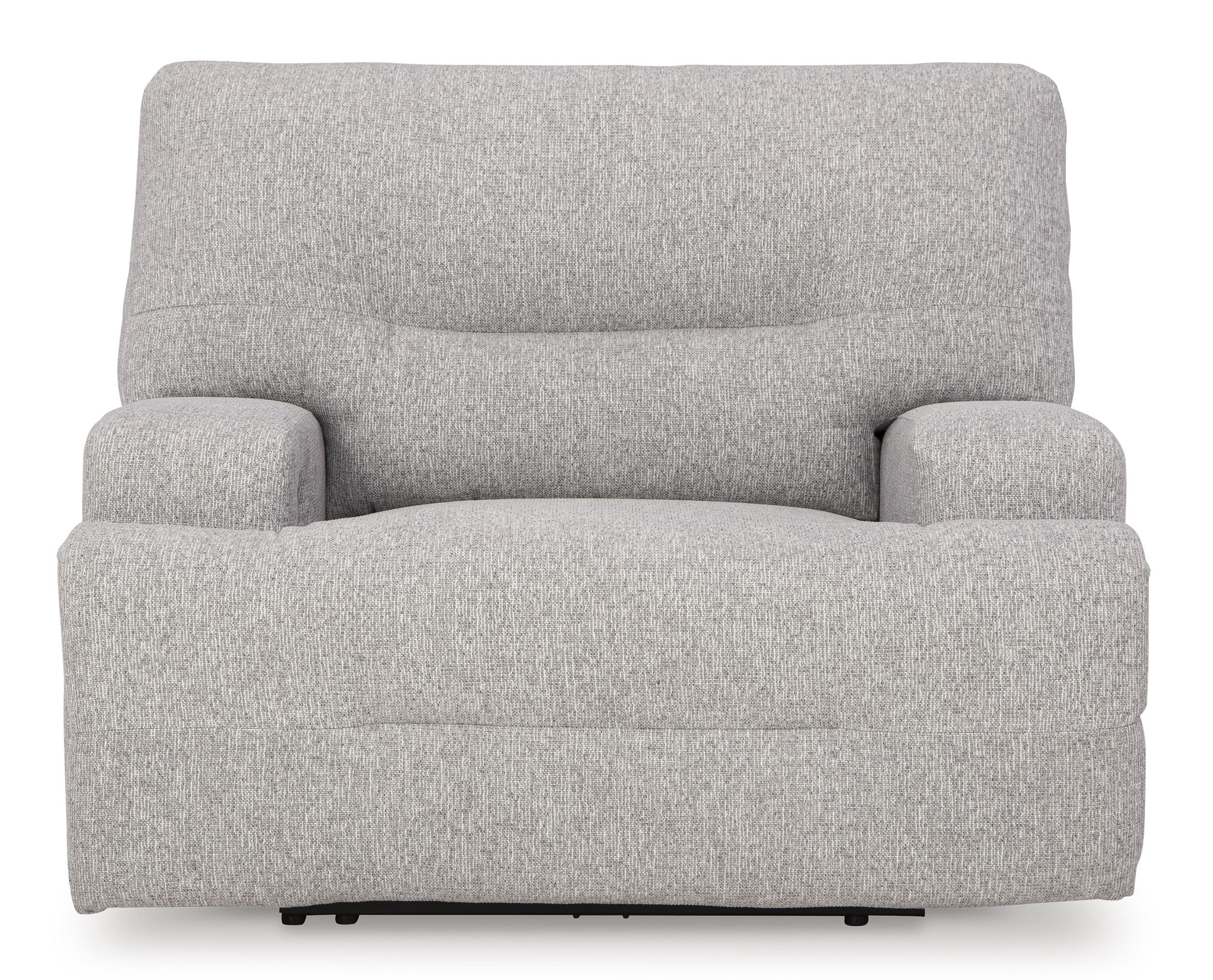 Acklen Place Polyester Wide Seat Power Recliner w/Adjustable Headrest