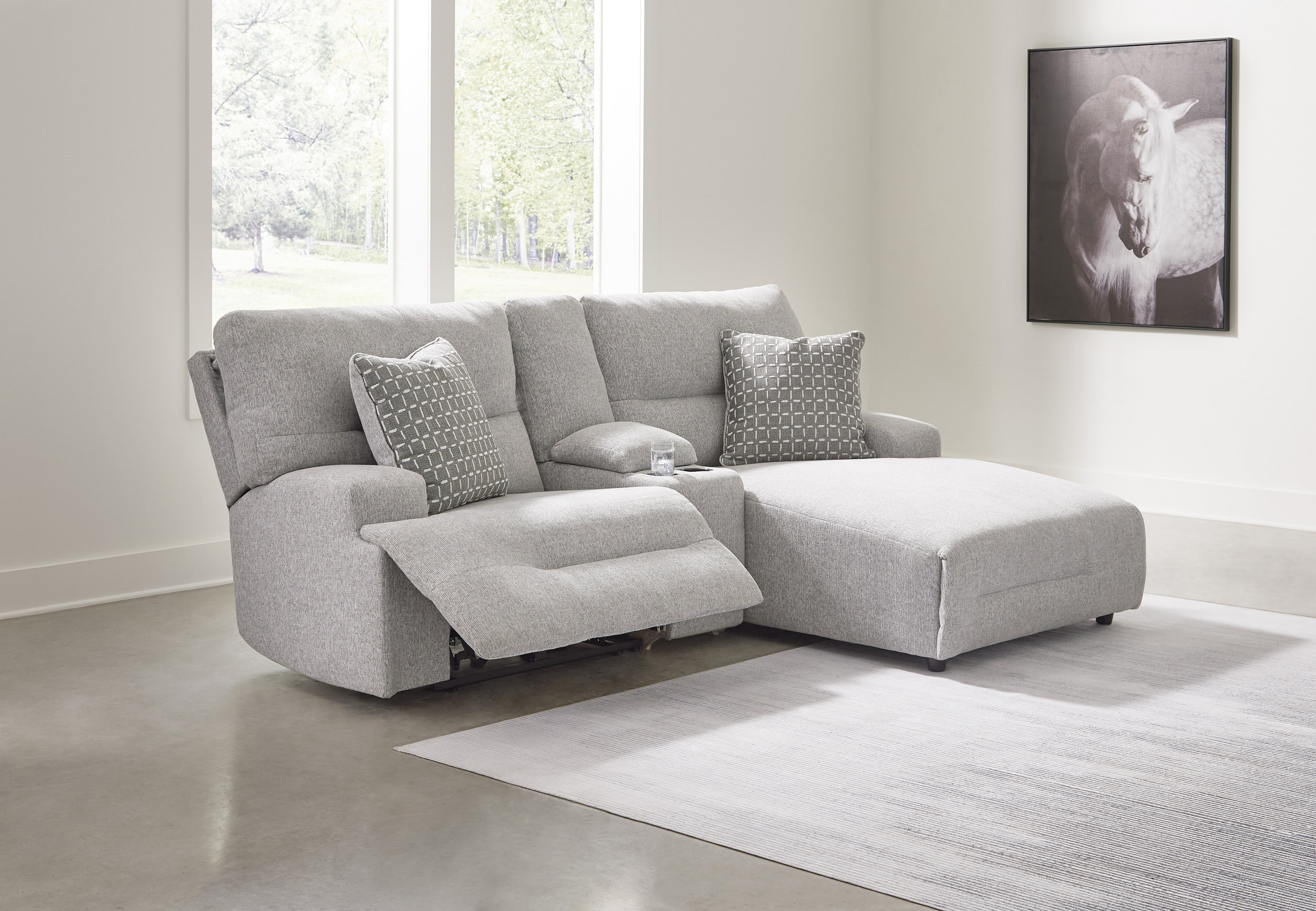Polyester Reclining Sectionals