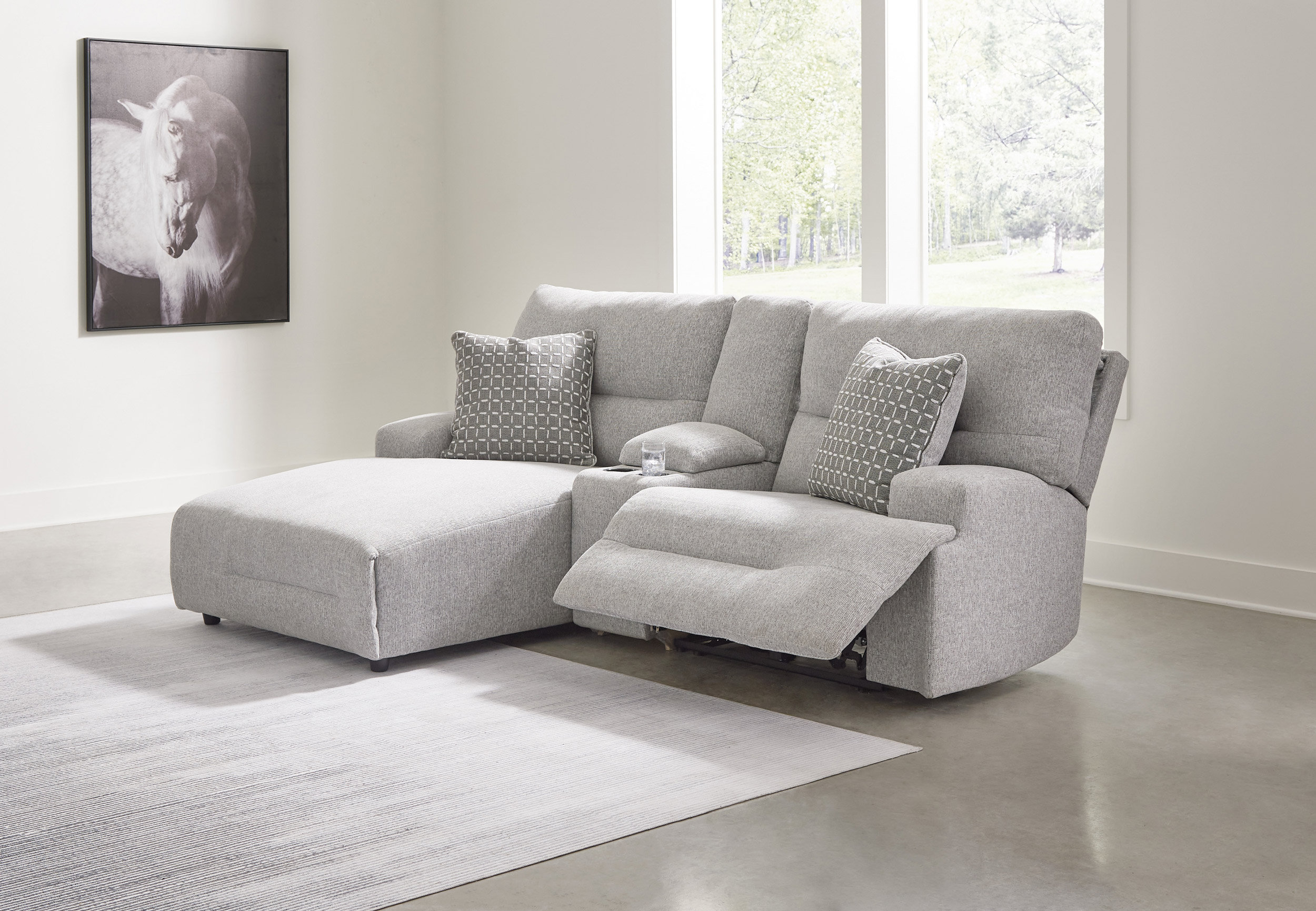 Polyester Reclining Sectionals