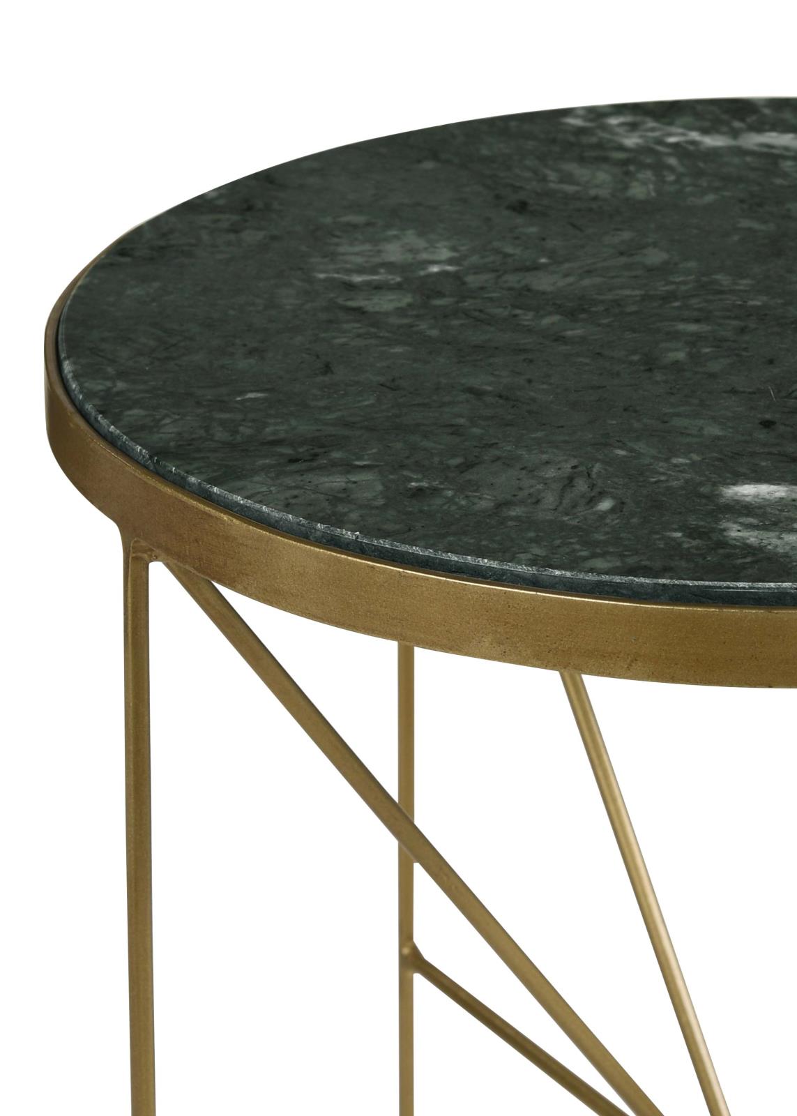 Eliska Round Accent Table with Marble Top
