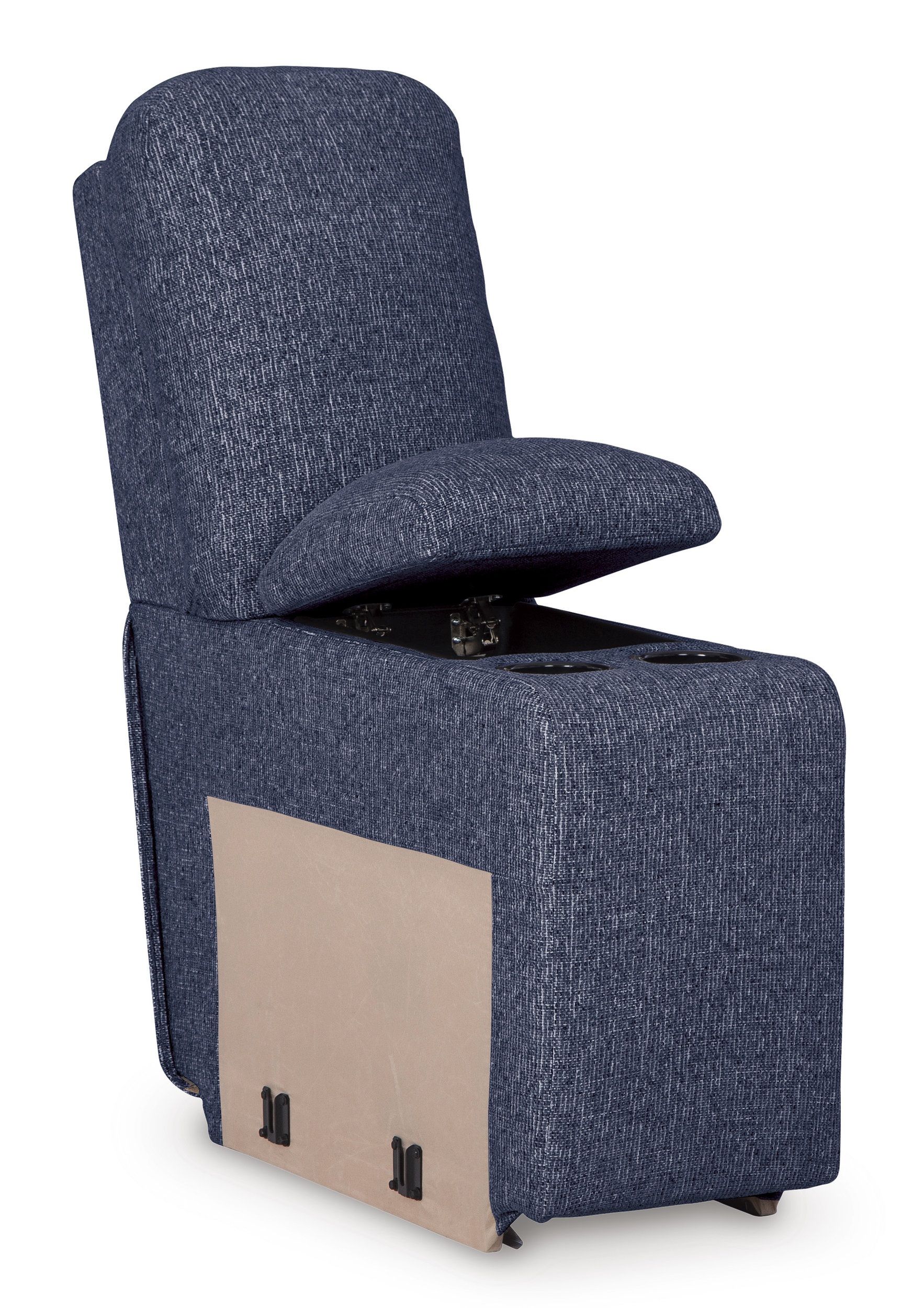 Liyasi Dual OKIN Motor Power Recliner Sofa blue 