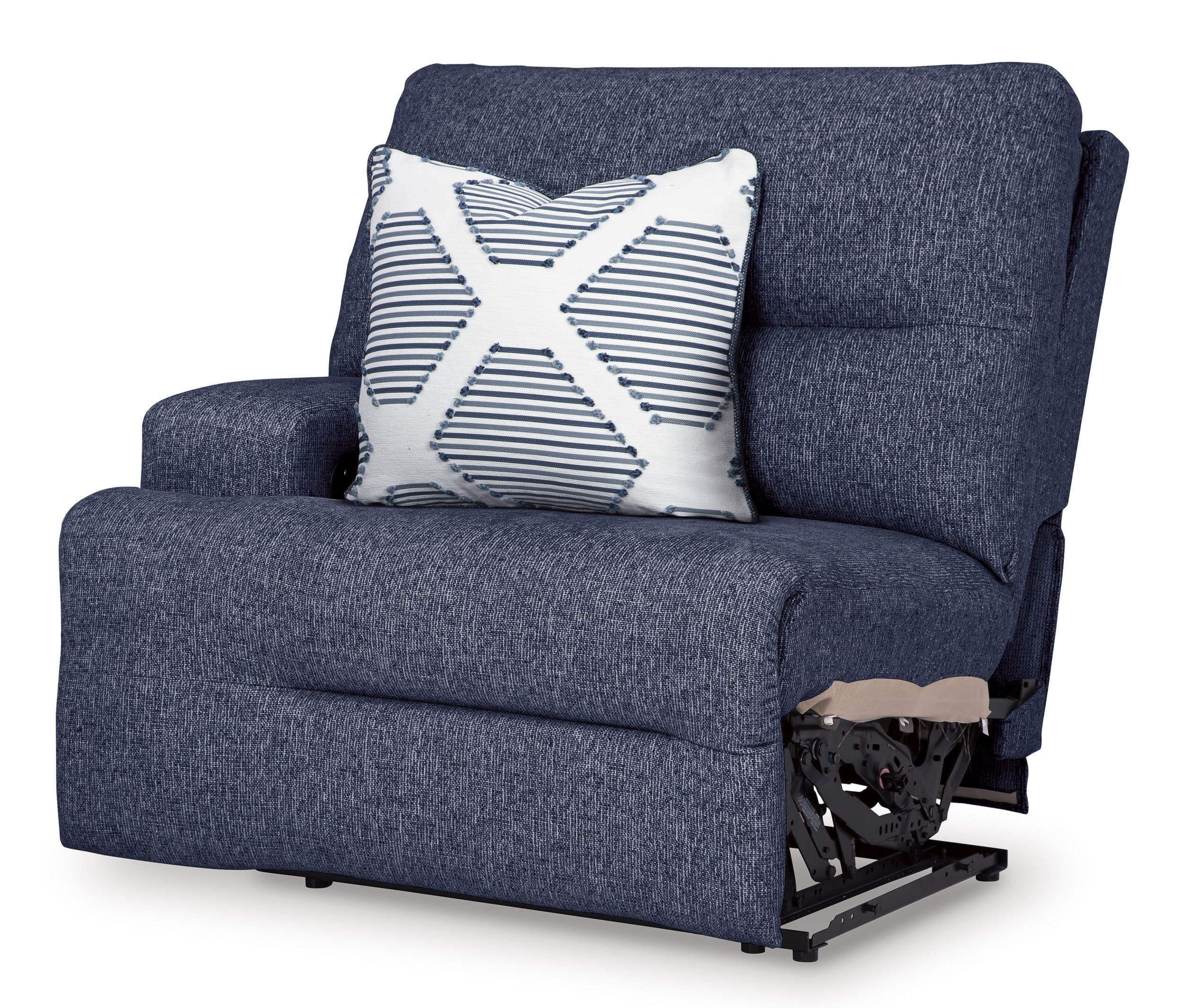 Acklen Place 3-Piece Polyester Power Reclining Sectional Sofa w/RAF Chaise & Console