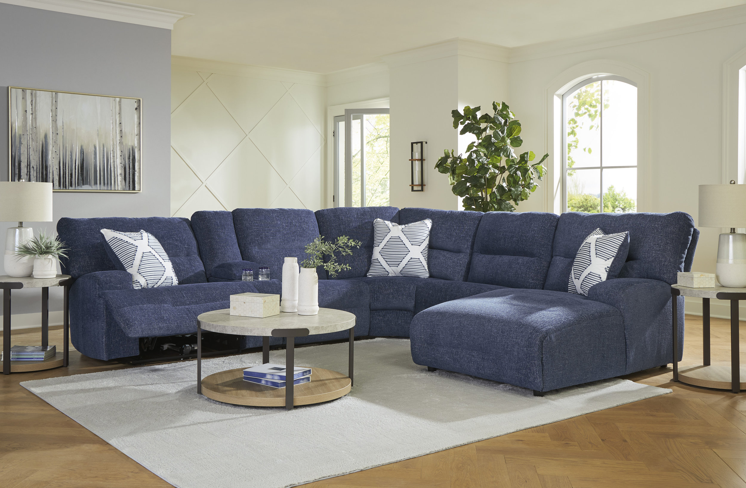 Acklen Place Right-Facing 6-Piece Power Reclining Sectional