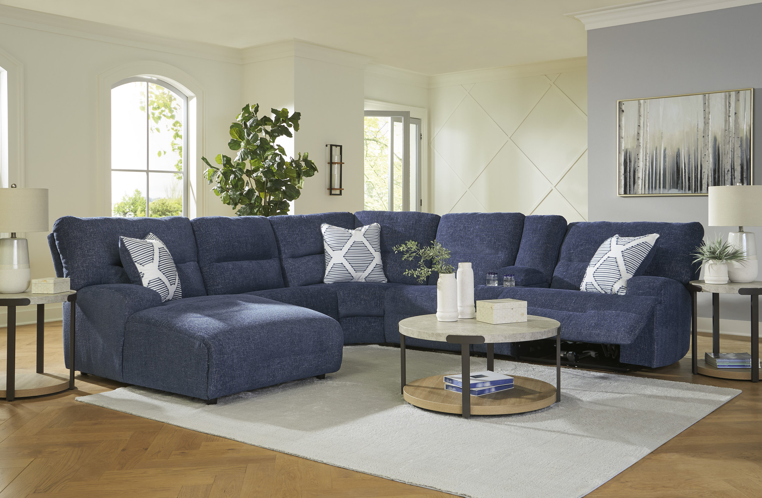 Acklen Place Right-Facing 6-Piece Power Reclining Sectional