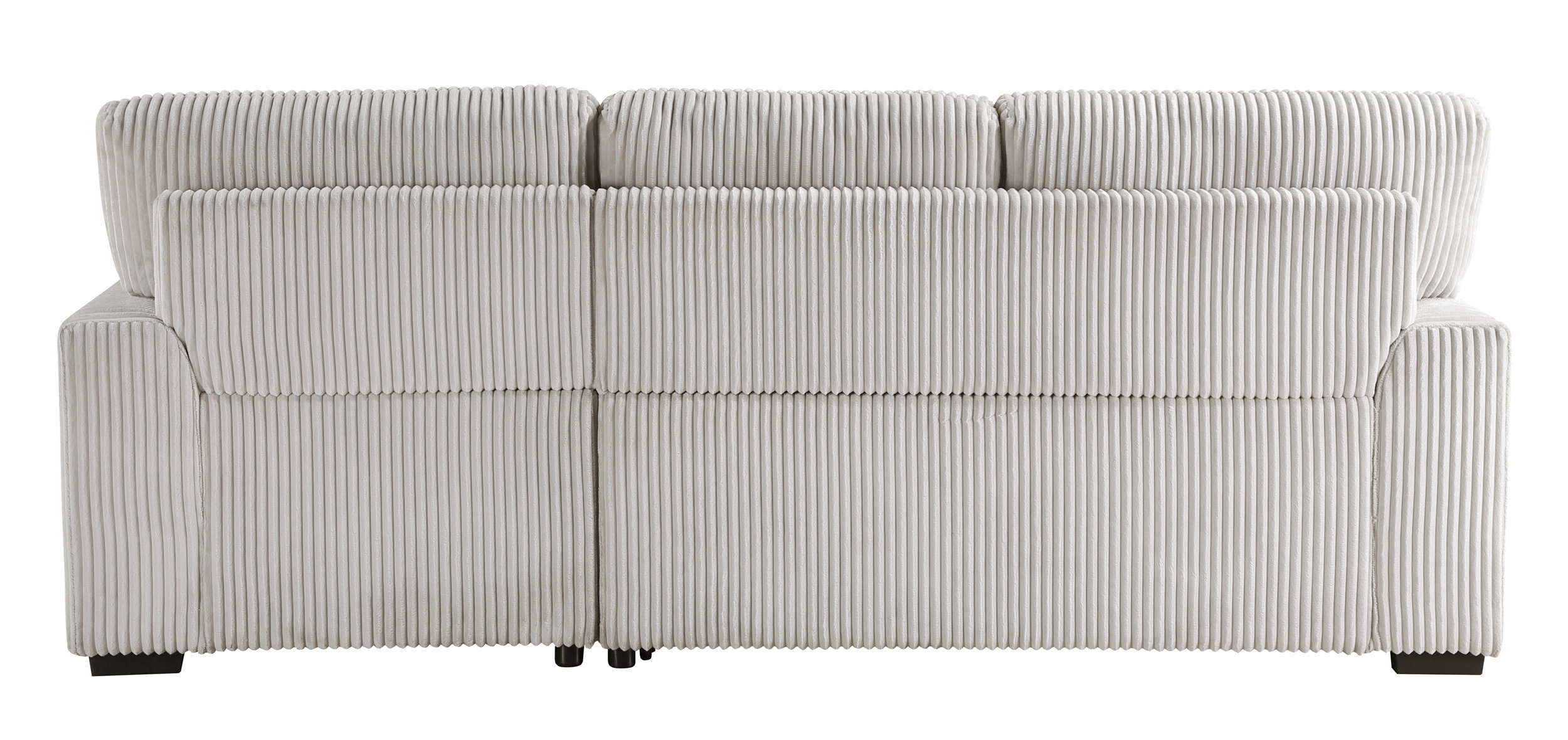 Marsh Corduroy 2‑Piece Sectional with Pull‑out Bed, Right Chaise and Hidden Storage
