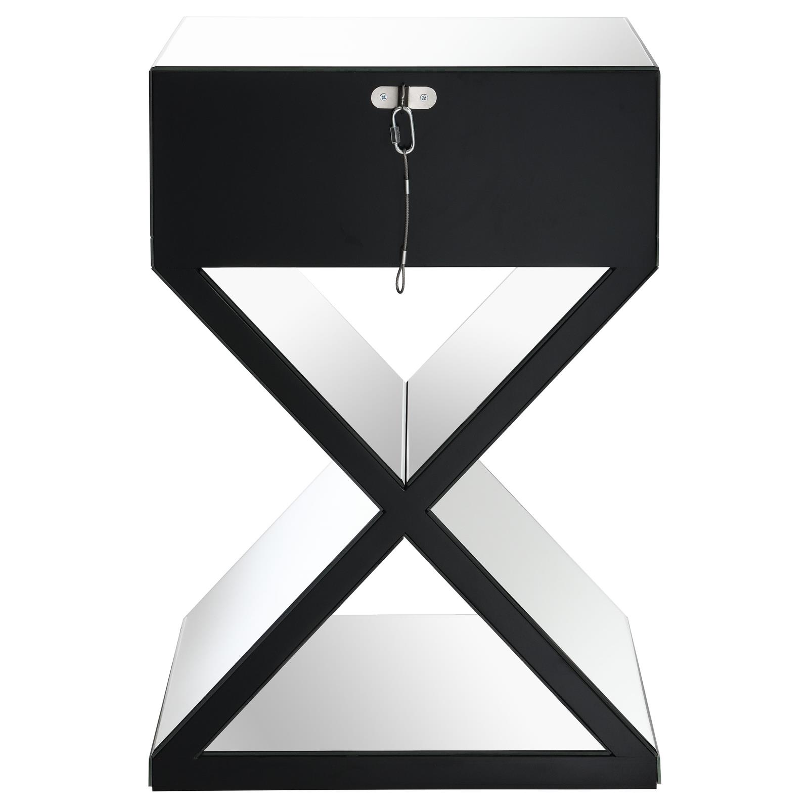 Hazel 1-drawer Mirrored Accent Table