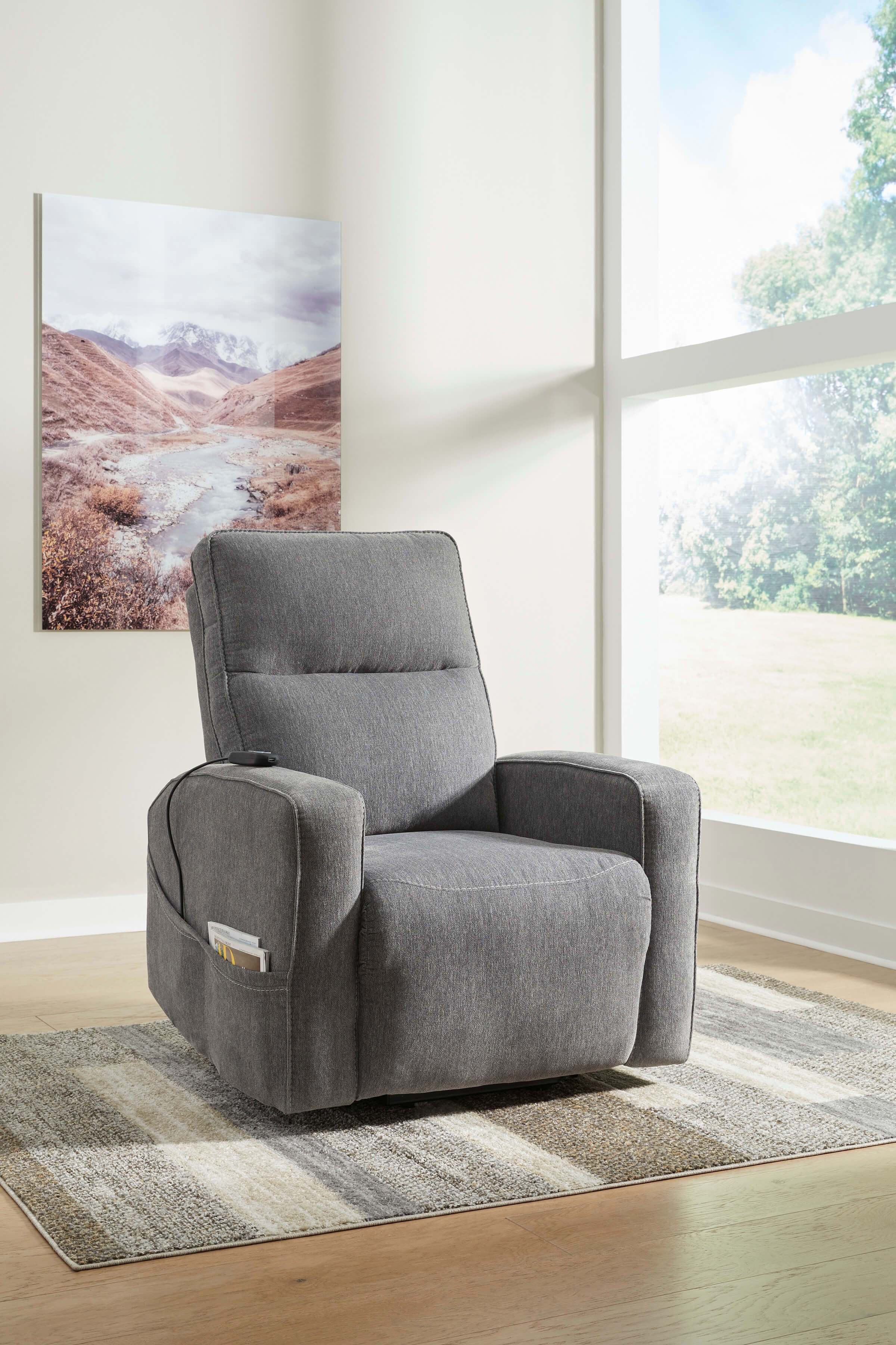 Starganza Polyester Power Lift Recliner Chair