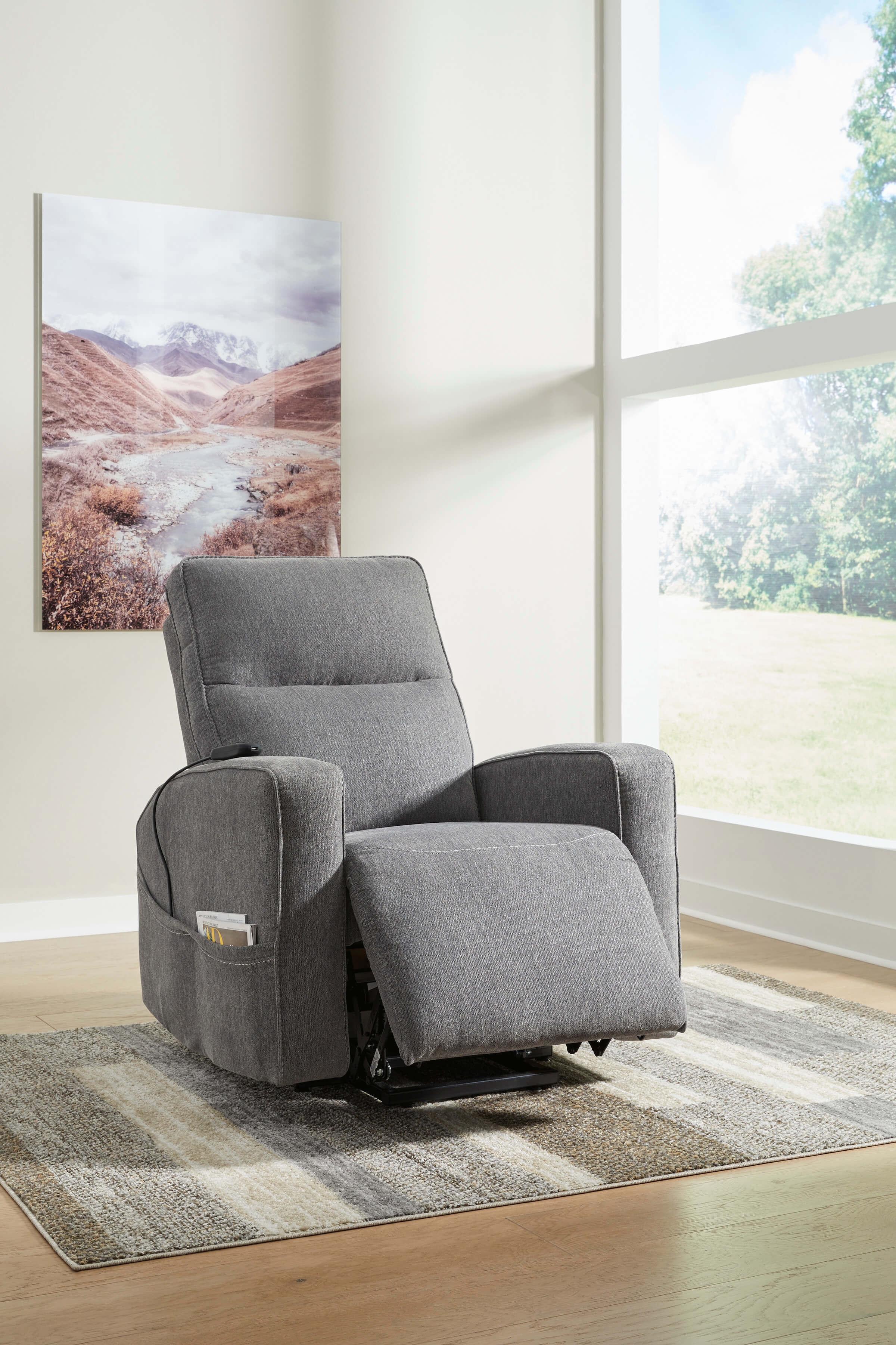 Starganza Polyester Power Lift Recliner Chair