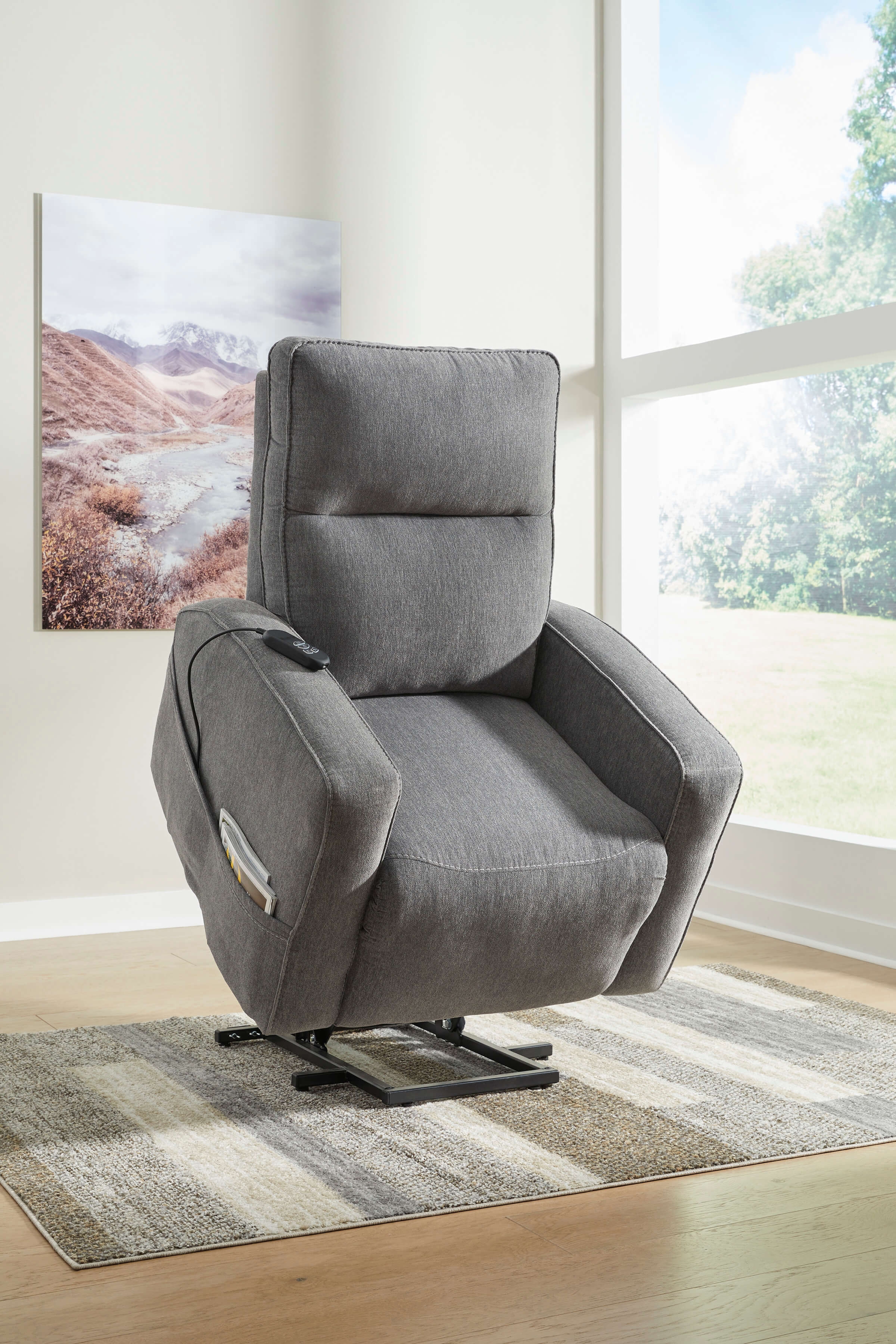 Starganza Polyester Power Lift Recliner Chair