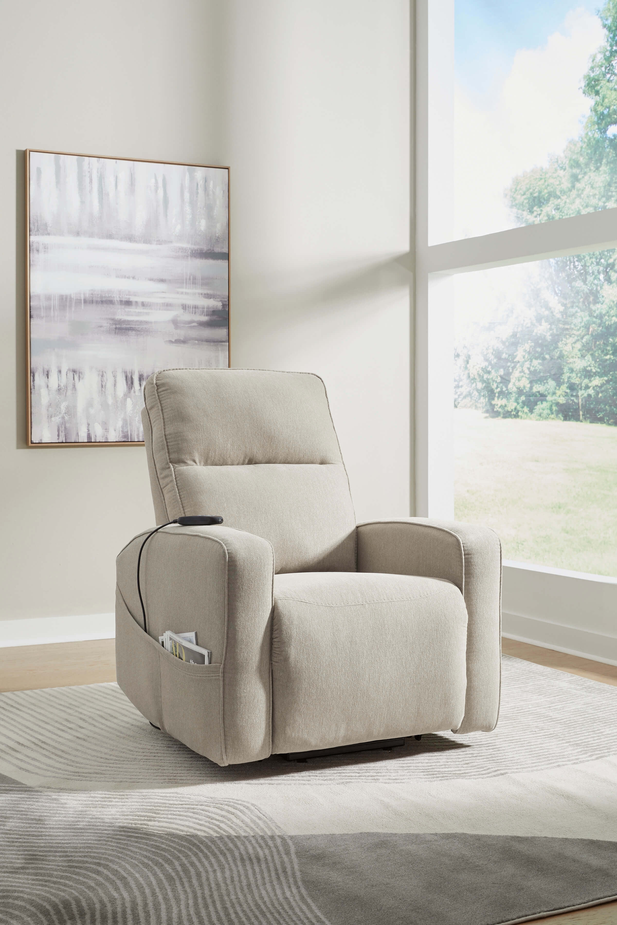 Starganza Polyester Power Lift Recliner Chair