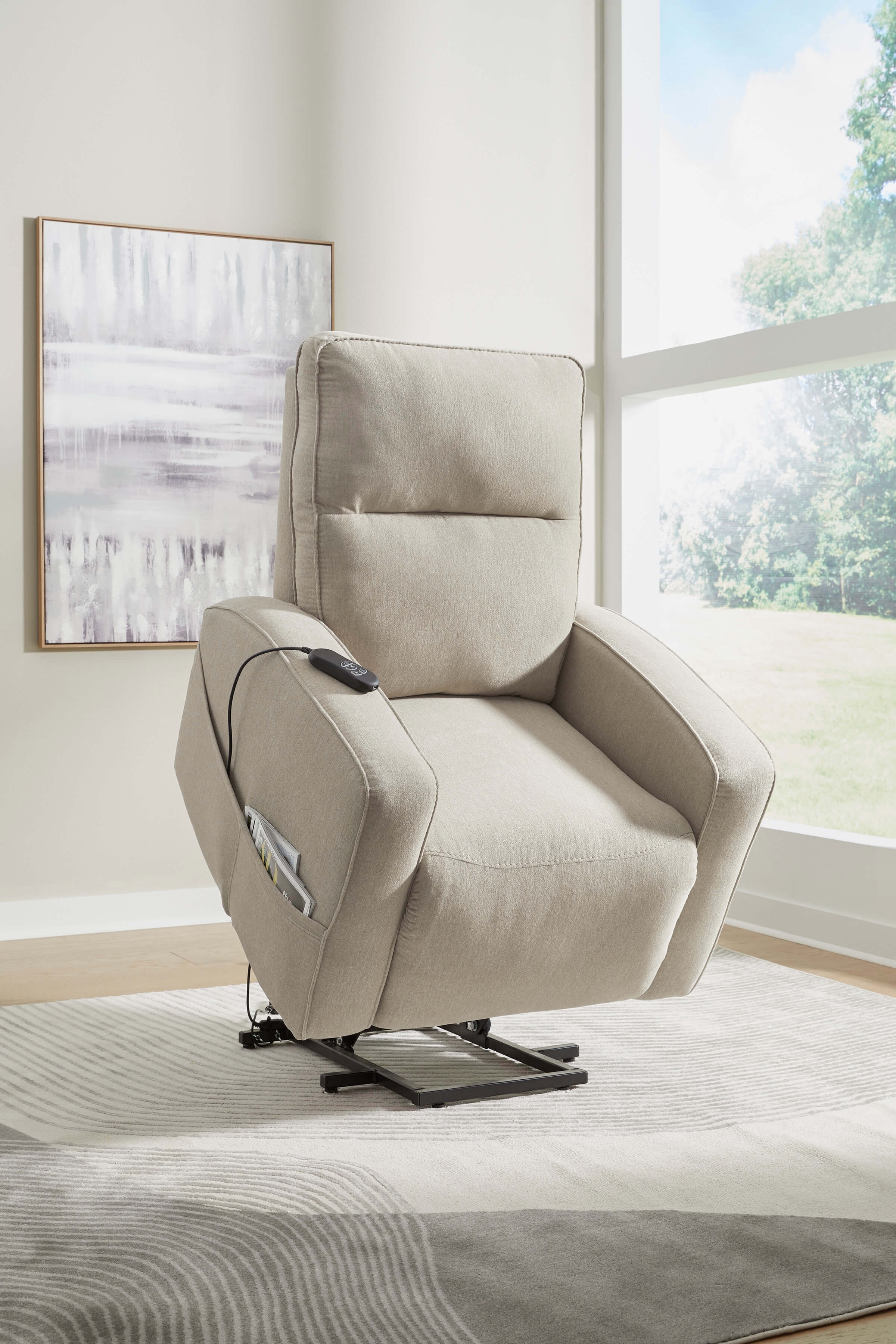 Starganza Polyester Power Lift Recliner Chair