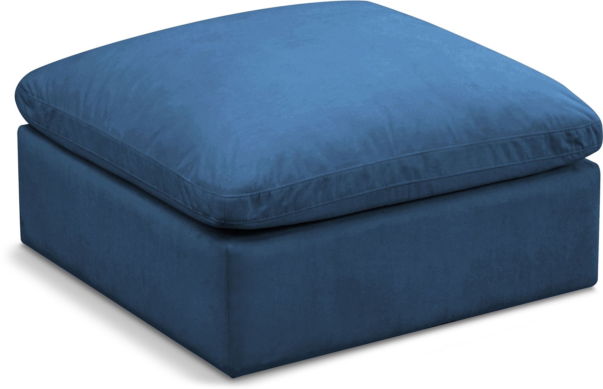 Plush Velvet Standard Comfort Modular Ottoman