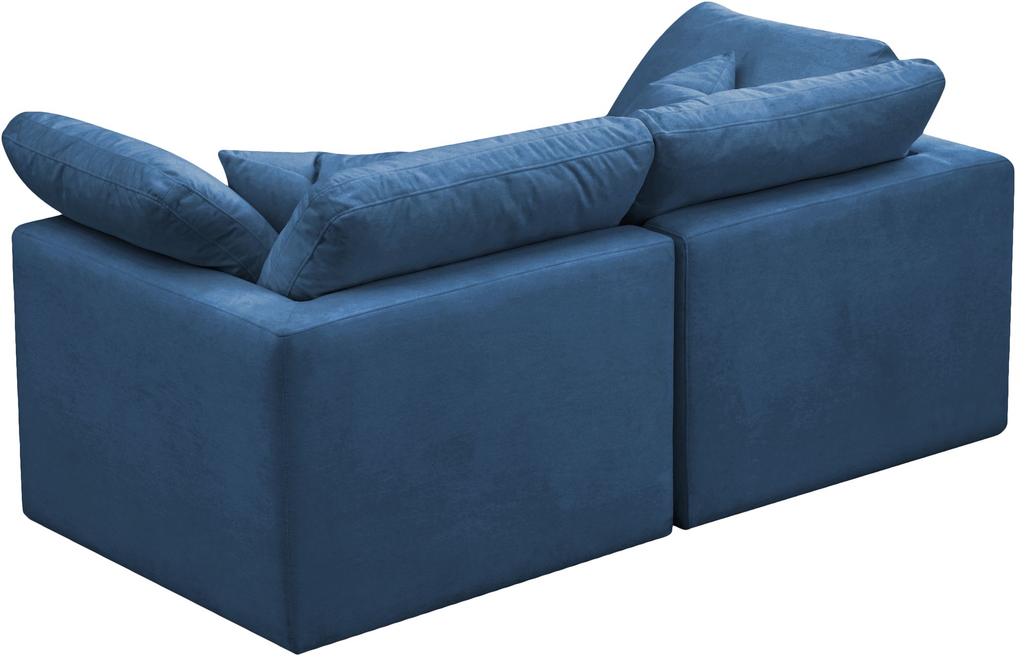 Plush 70" Velvet Standard Comfort Modular Sofa