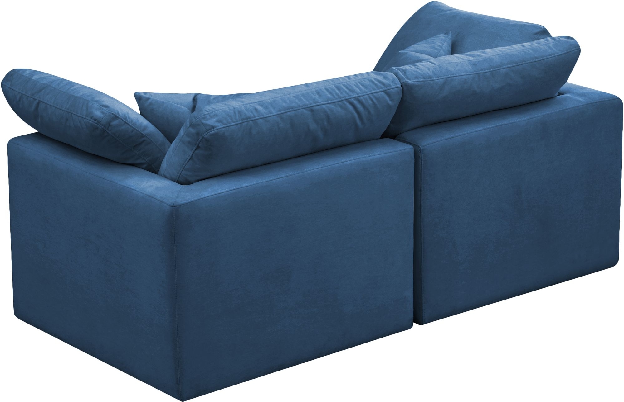 Plush 70" Velvet Standard Comfort Modular Sofa