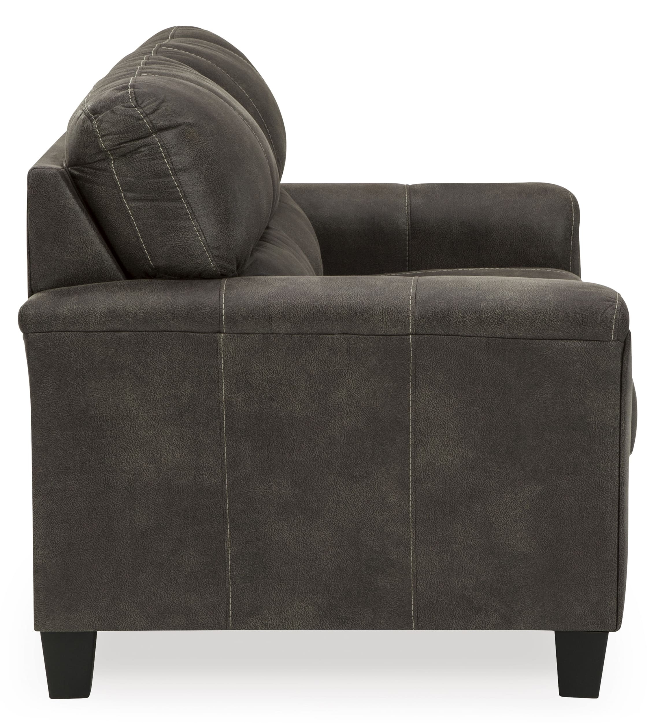 Navi Faux Leather Loveseat