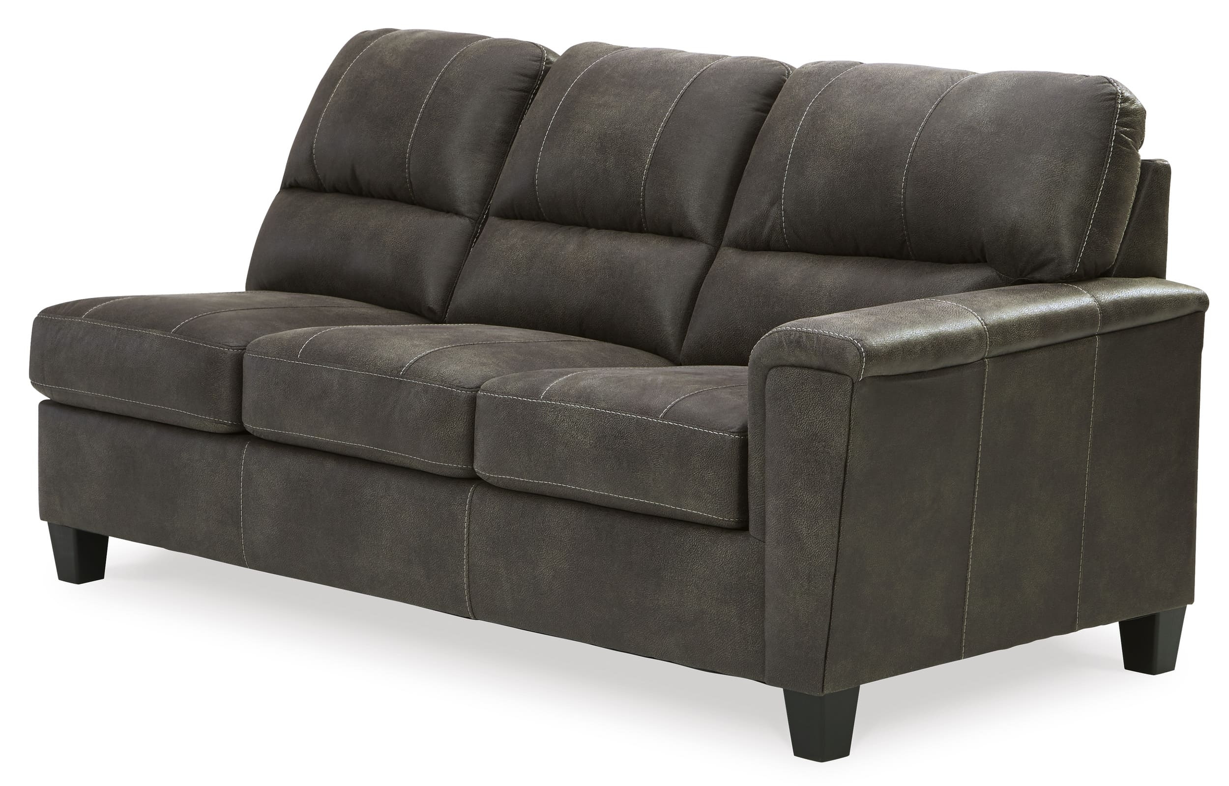 Ashley Navi Faux Leather Sofa