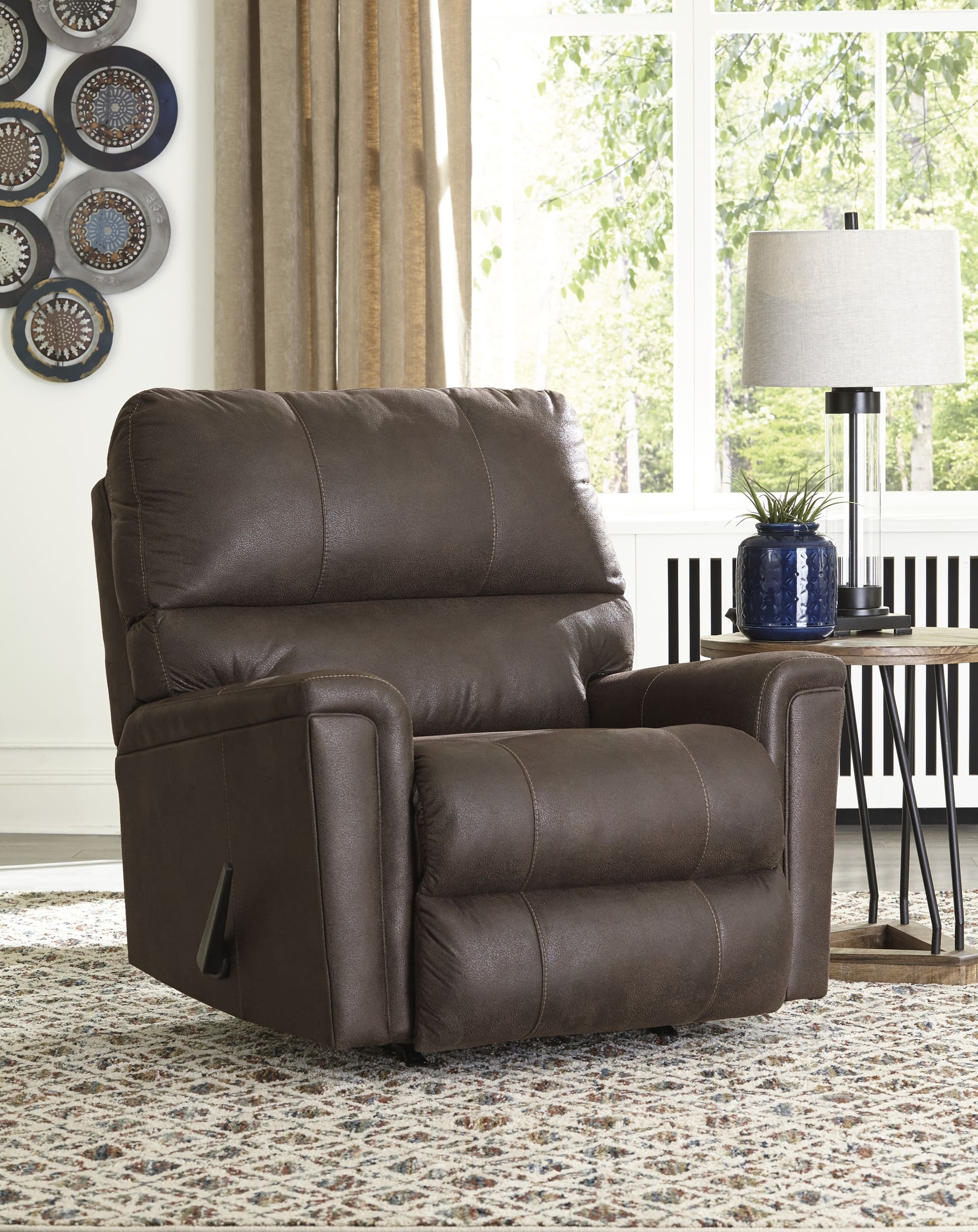 Navi Faux Leather Recliner