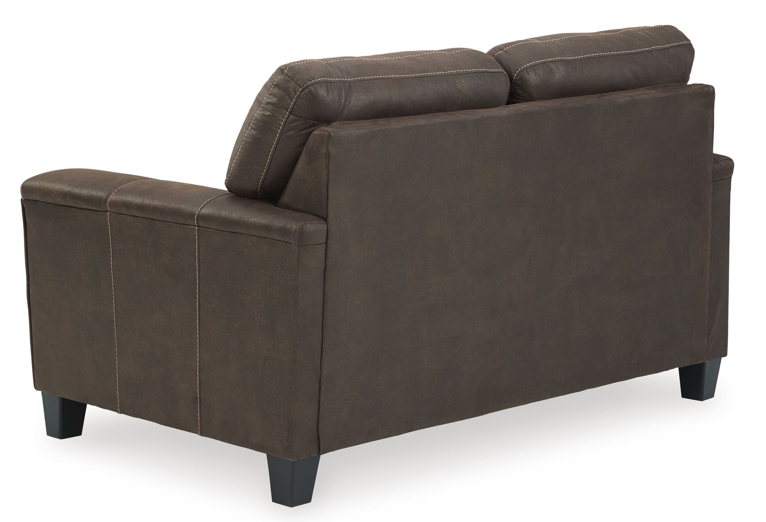 Navi Faux Leather Loveseat