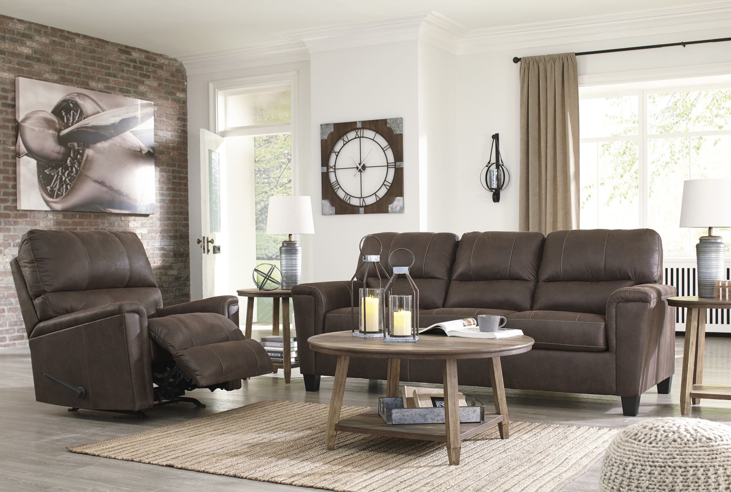 Navi Faux Leather Queen Sofa Sleeper