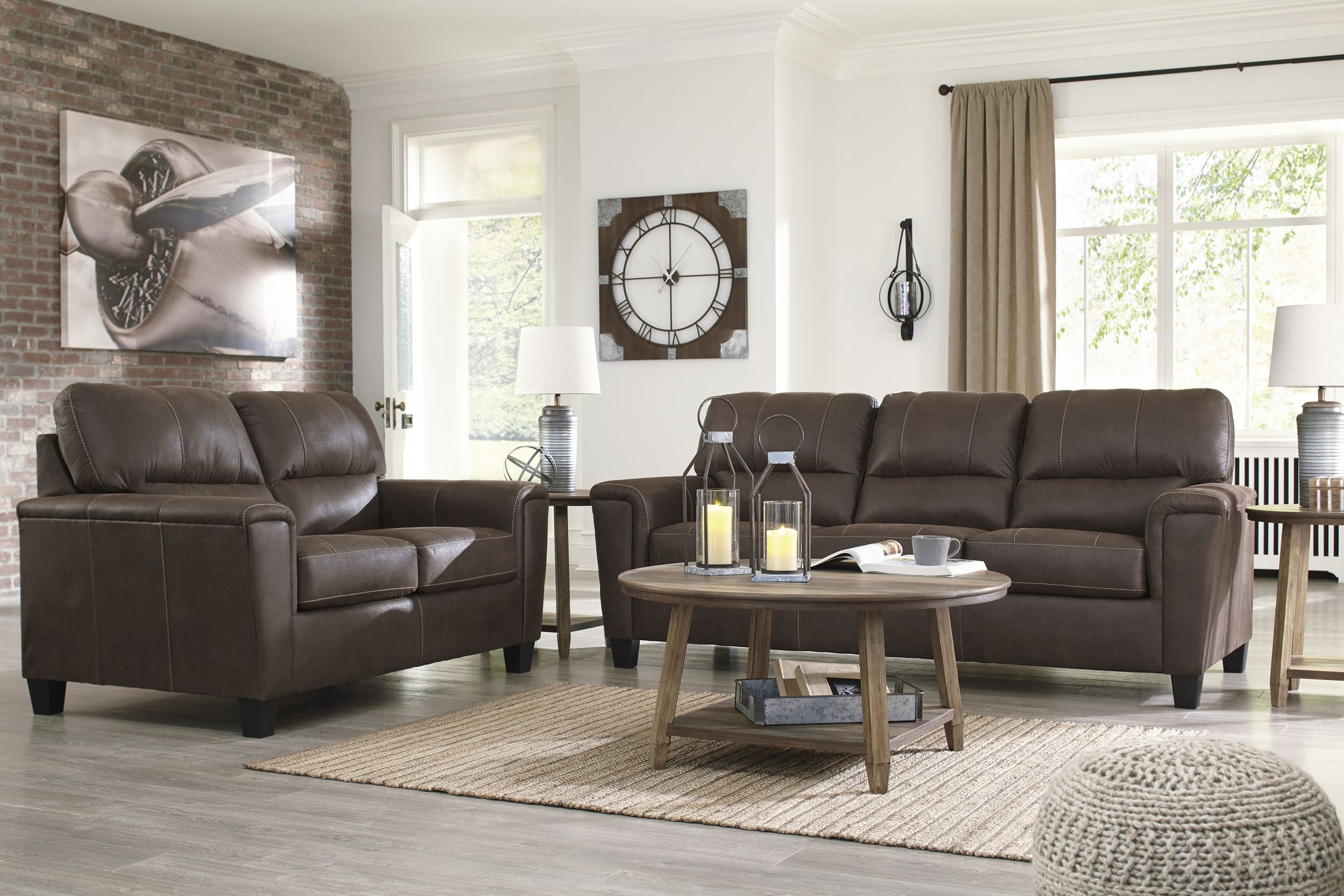 Navi Faux Leather Queen Sofa Sleeper