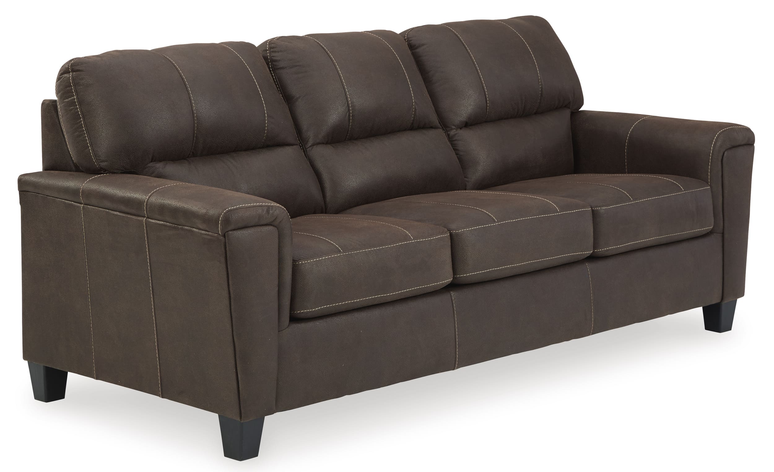 Ashley Navi Faux Leather Sofa
