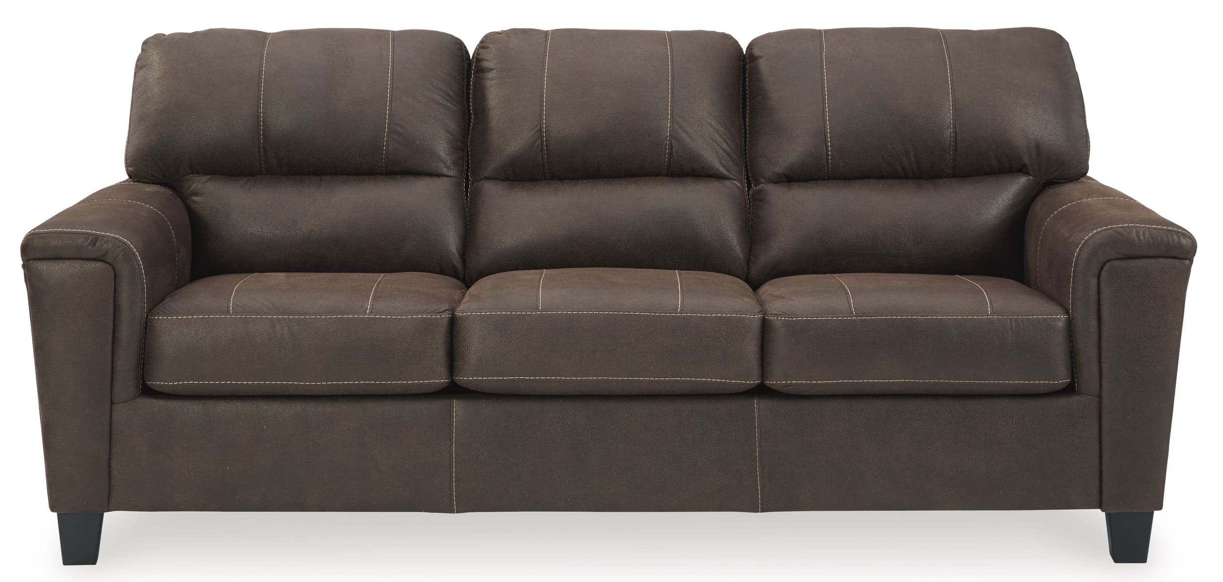 Ashley Navi Faux Leather Sofa